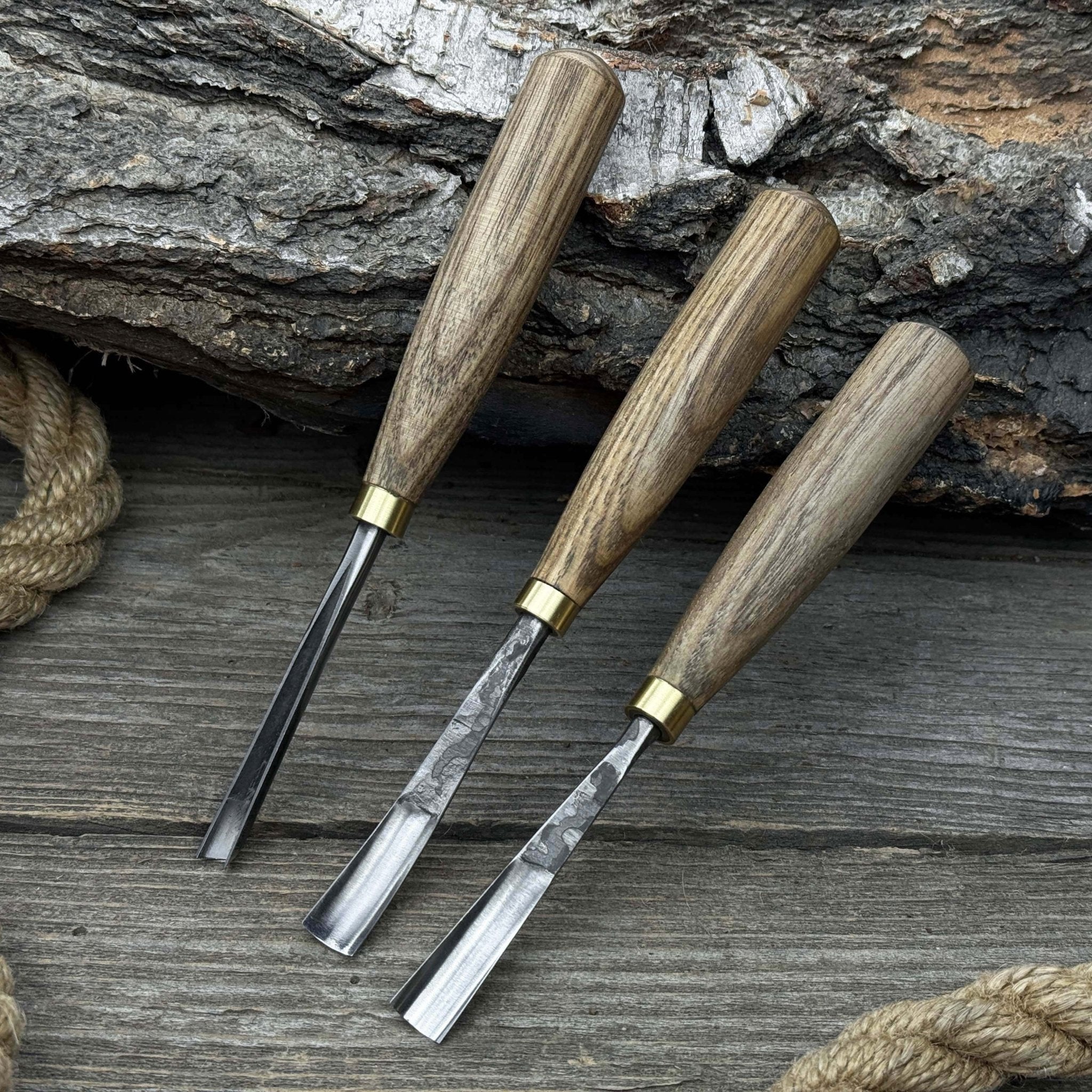3 - Piece Wood Carving Chisel & Gouge Set - 9