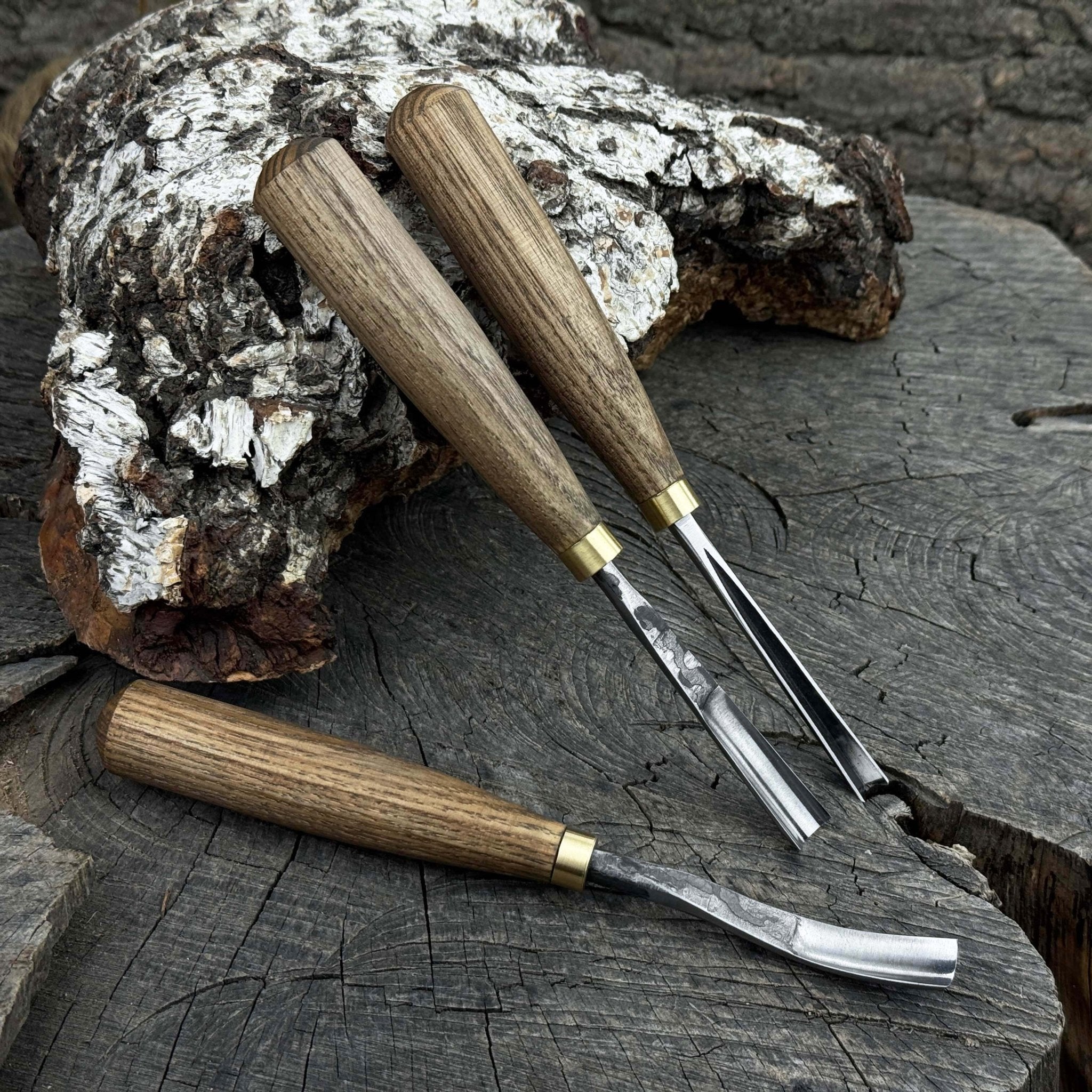 3 - Piece Wood Carving Chisel & Gouge Set - 4
