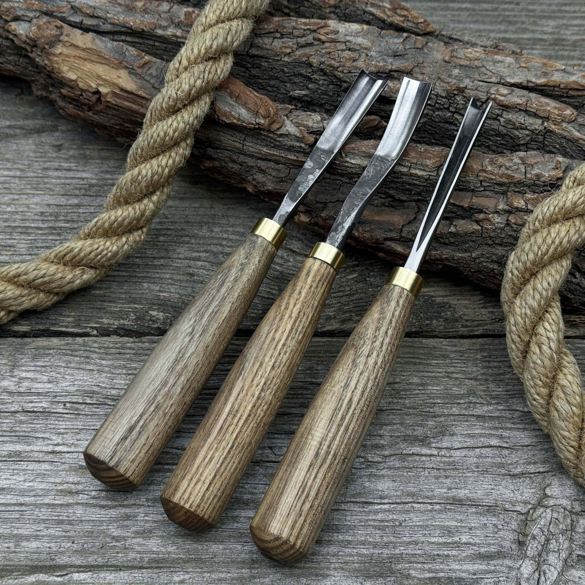3 - Piece Wood Carving Chisel & Gouge Set - 8