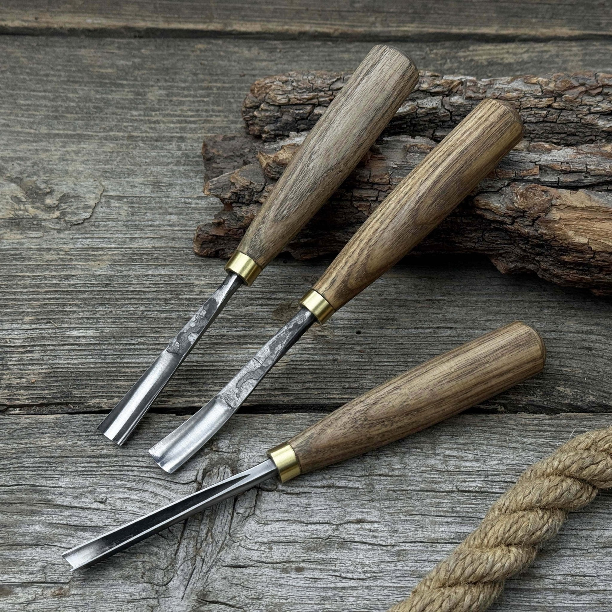 3 - Piece Wood Carving Chisel & Gouge Set - 3