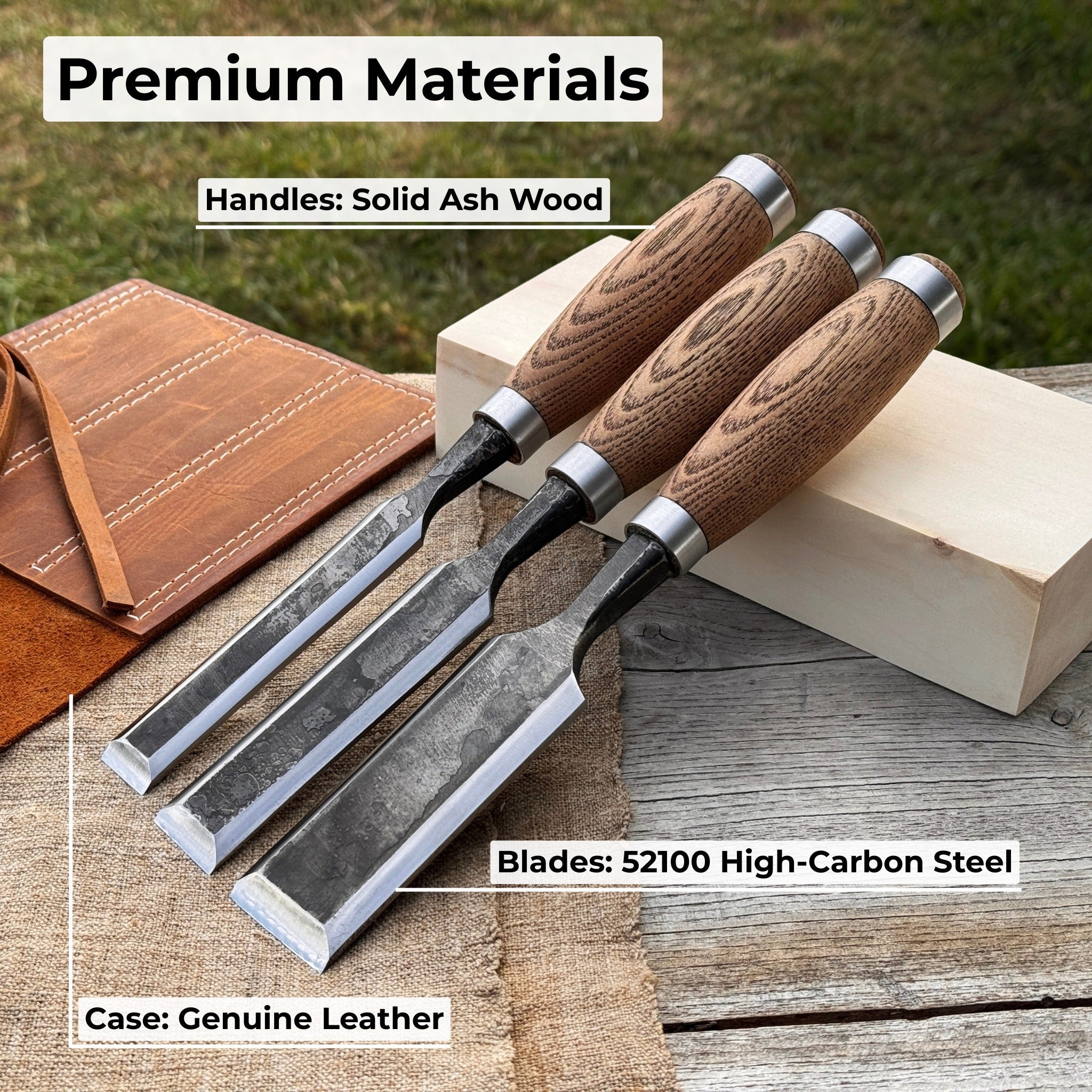 3 - Piece Wood Carving Chisel Set - 6