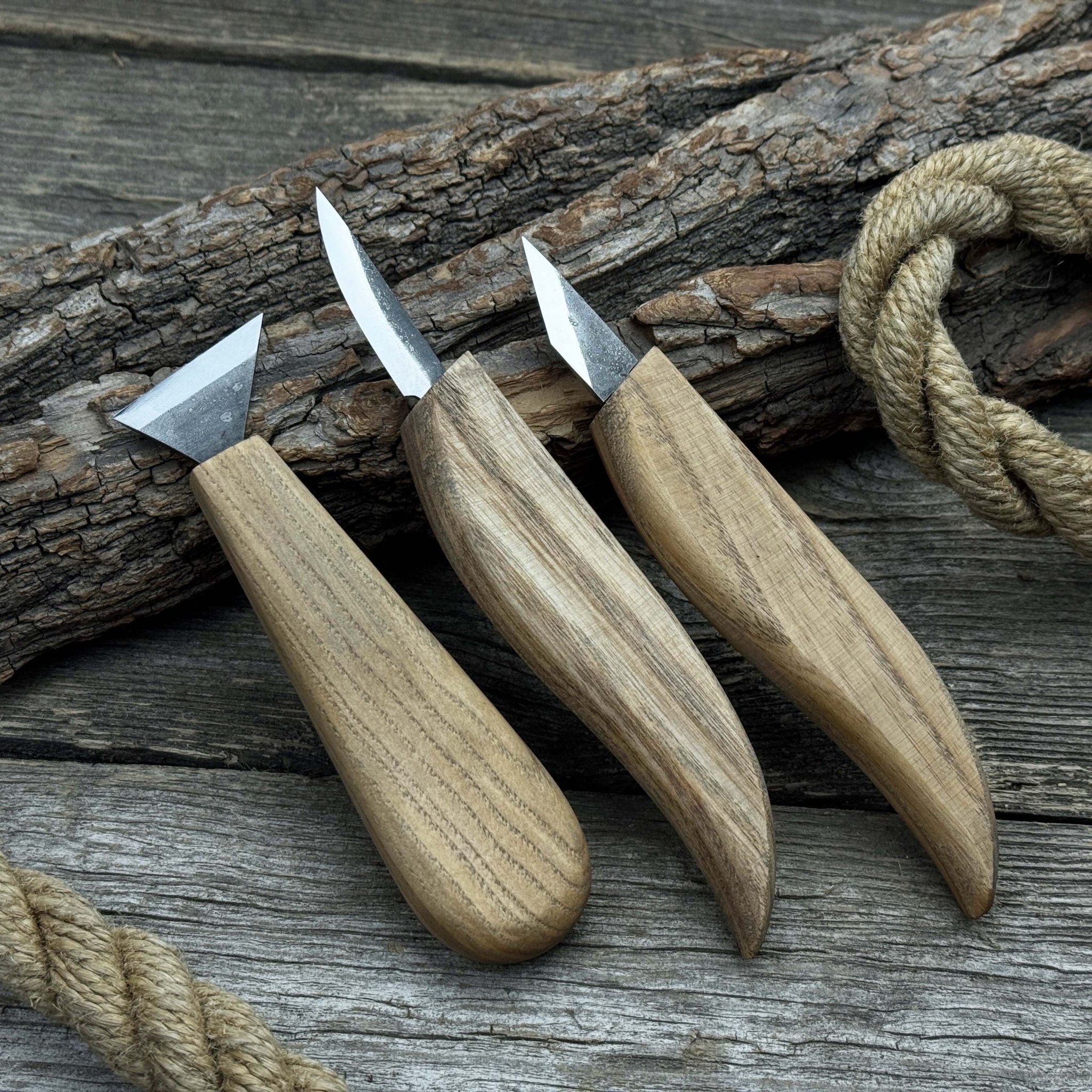 3 - Piece Wood Carving Knife Set - 3