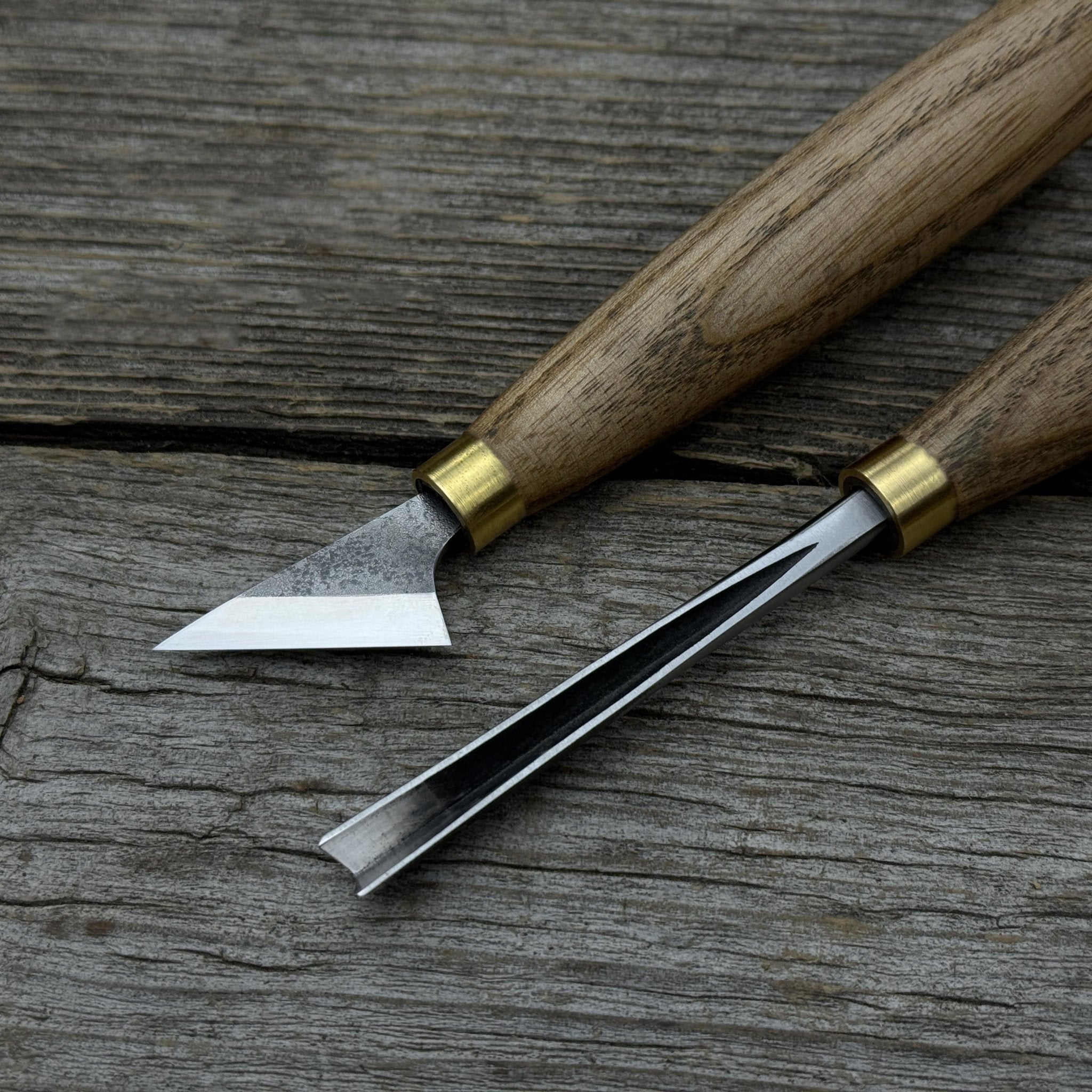 3 - Piece Wood Carving Tool Set with Leather Case - 6