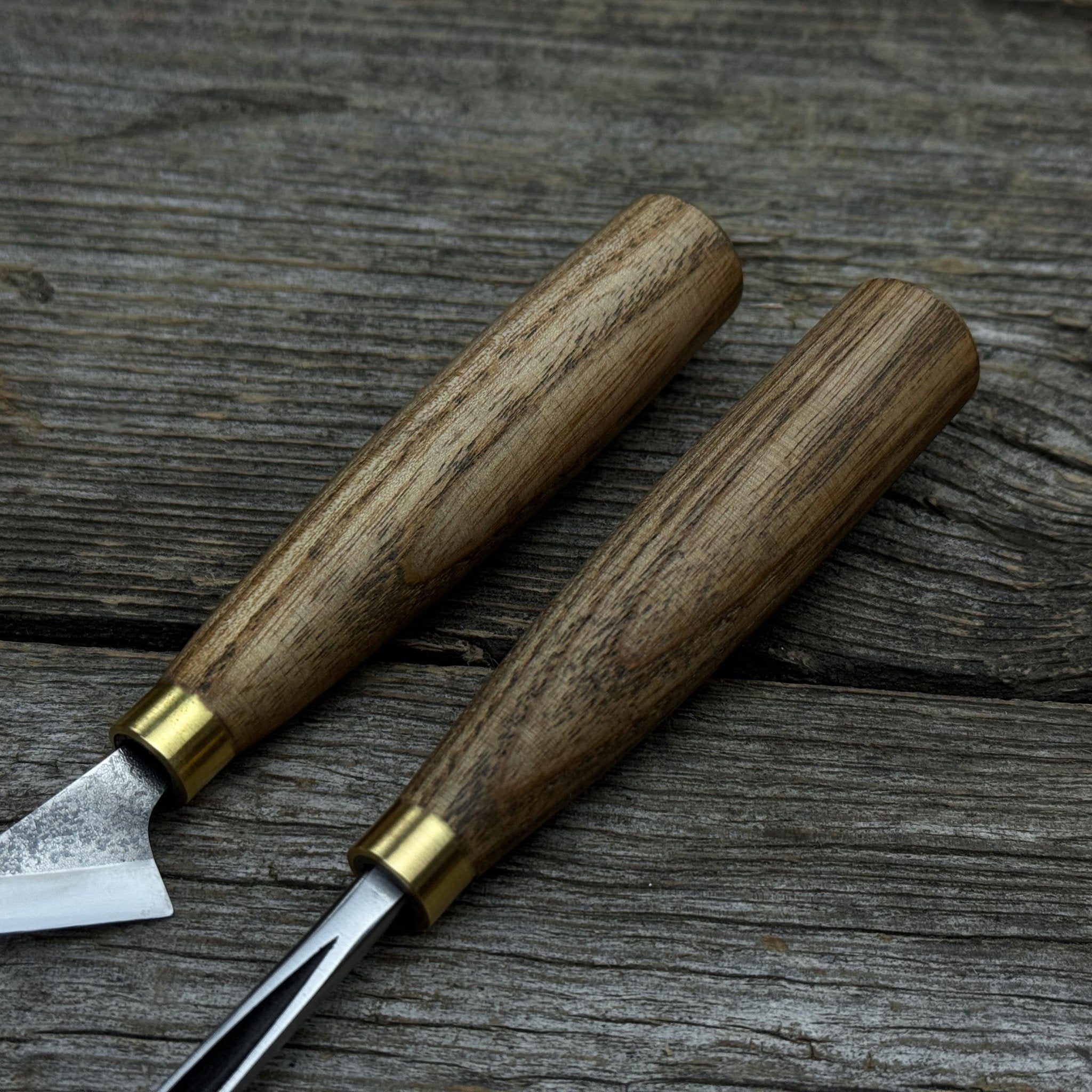 3 - Piece Wood Carving Tool Set with Leather Case - 8