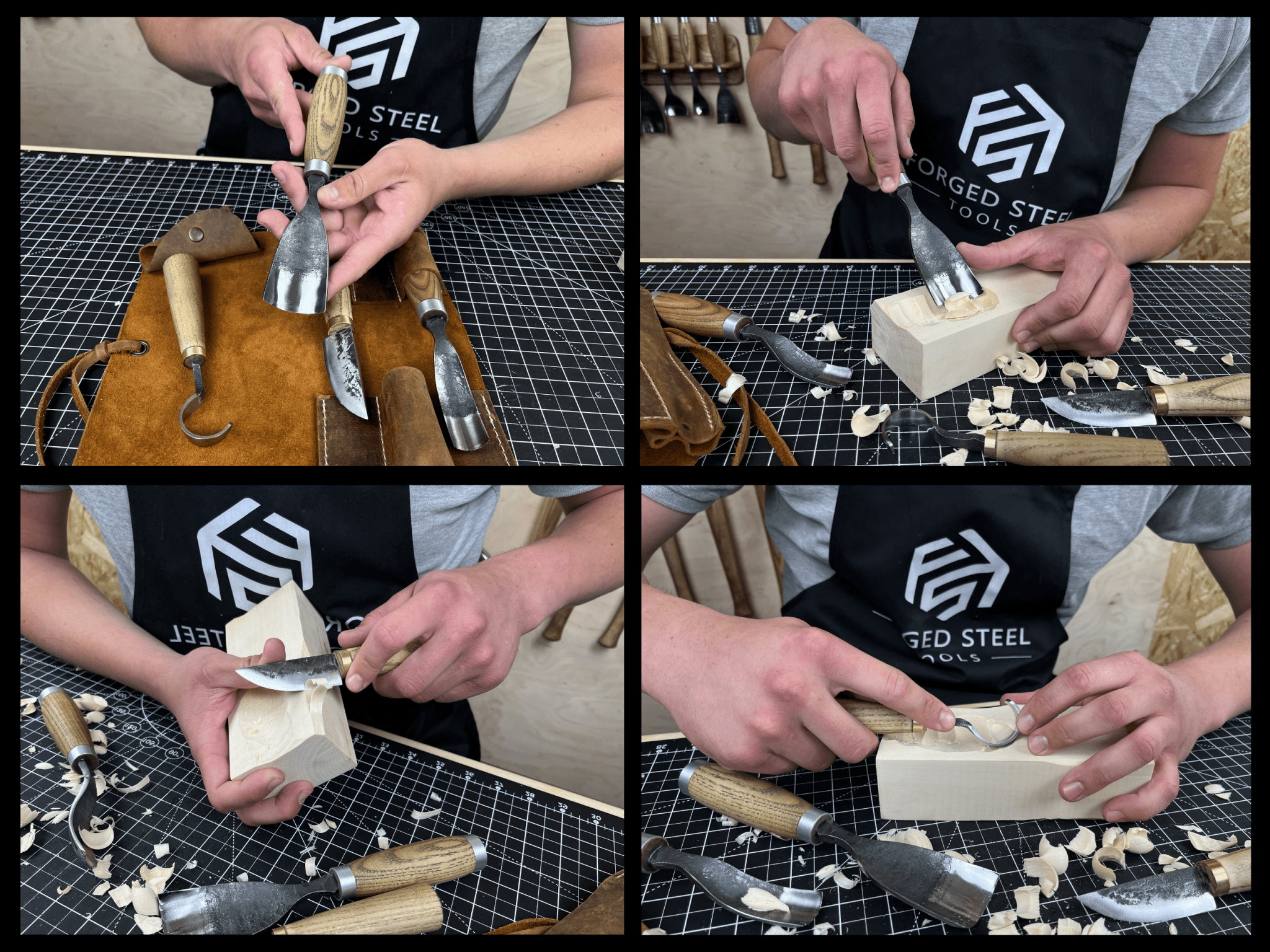 4 - Piece Wood Carving Tool Set - 5