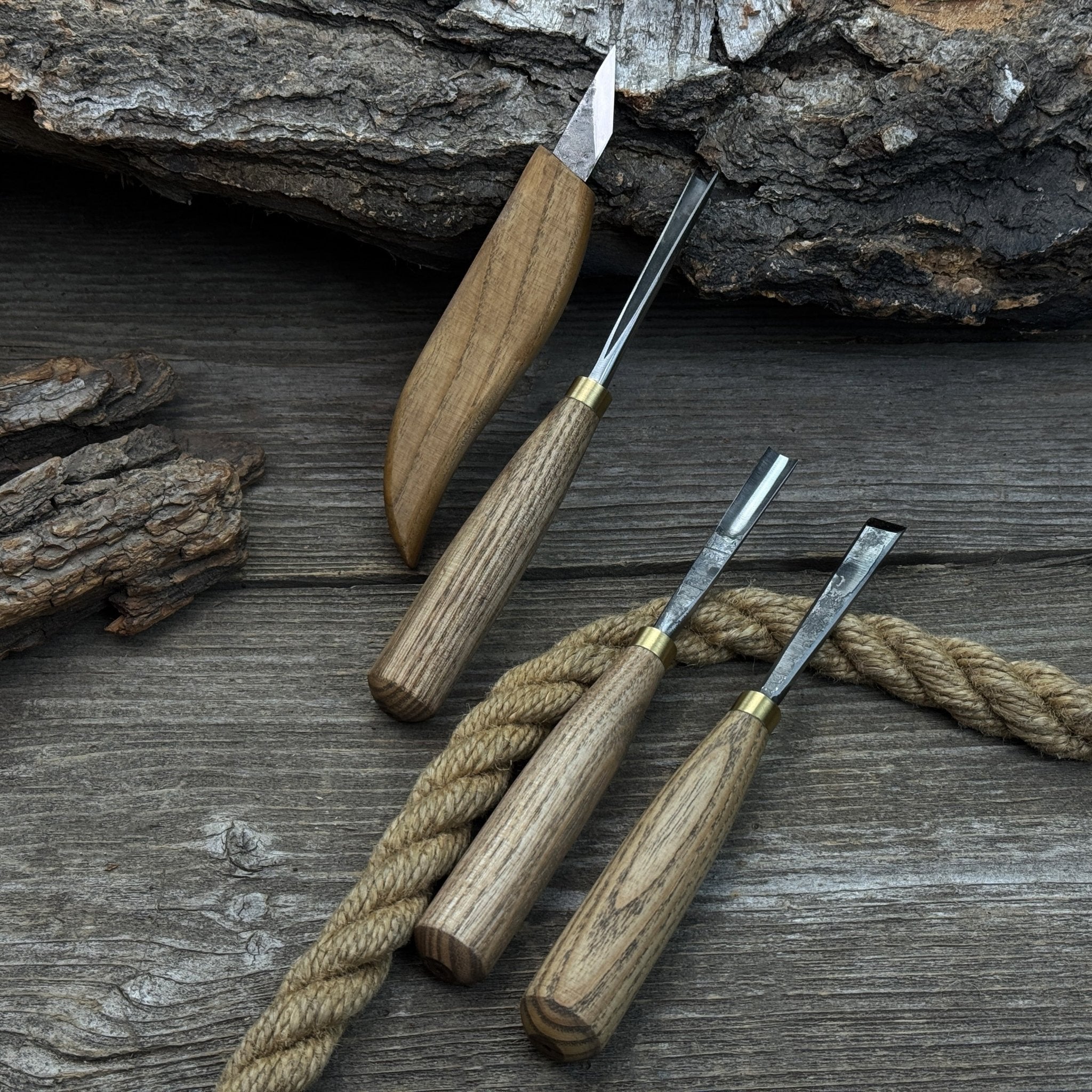 4 - Piece Hand - Forged Wood Carving Tool Set - 5