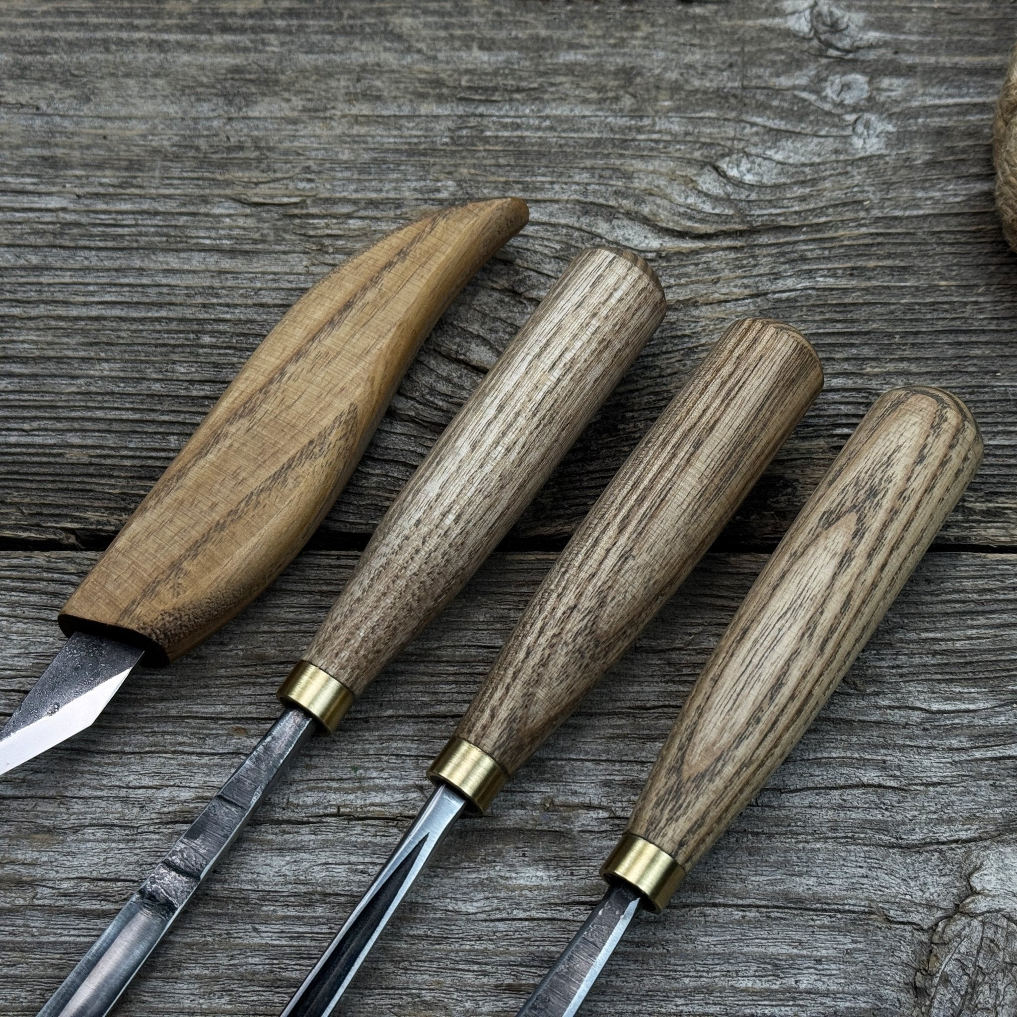 4 - Piece Hand - Forged Wood Carving Tool Set - 9