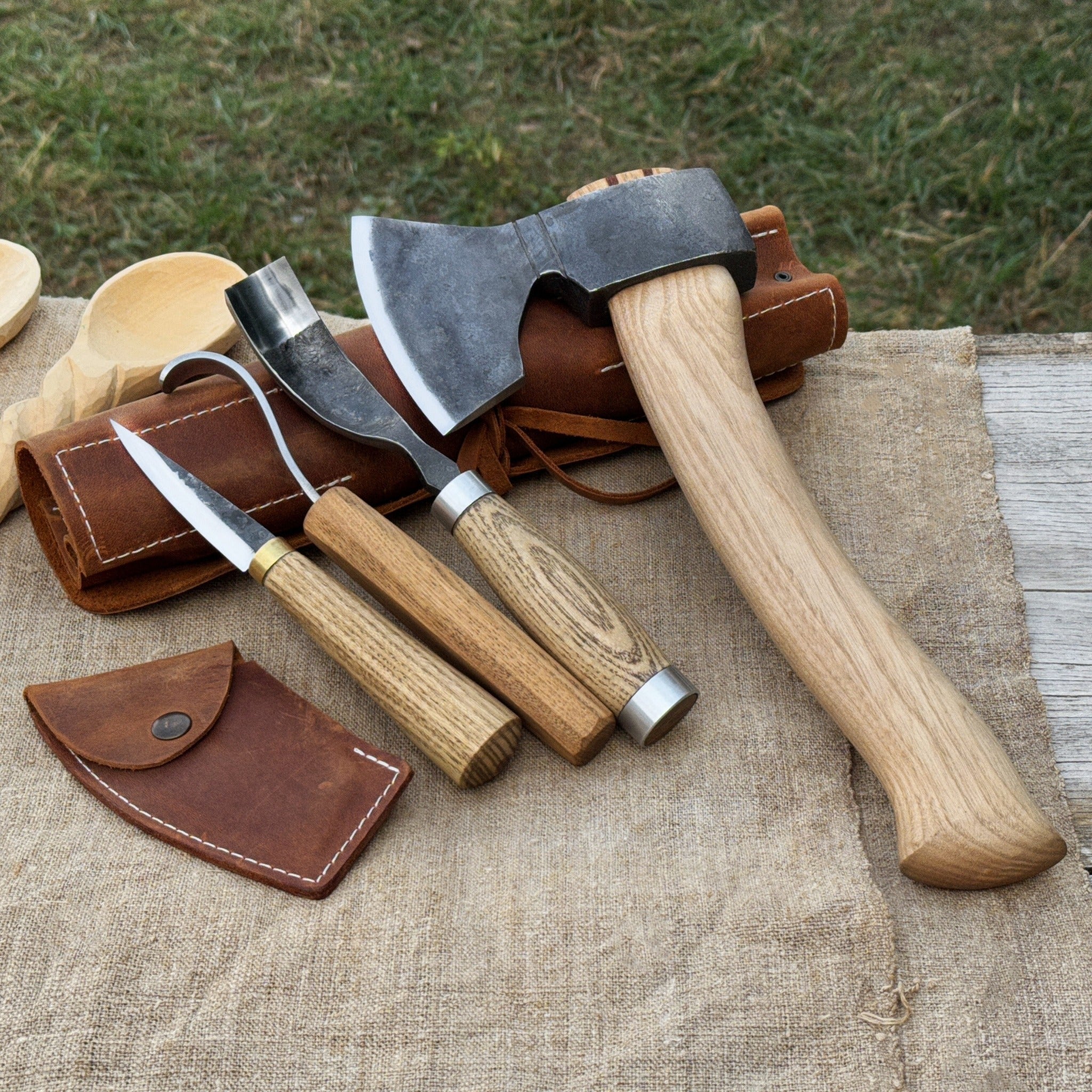 4-Piece Spoon Carving Tool Set - 1