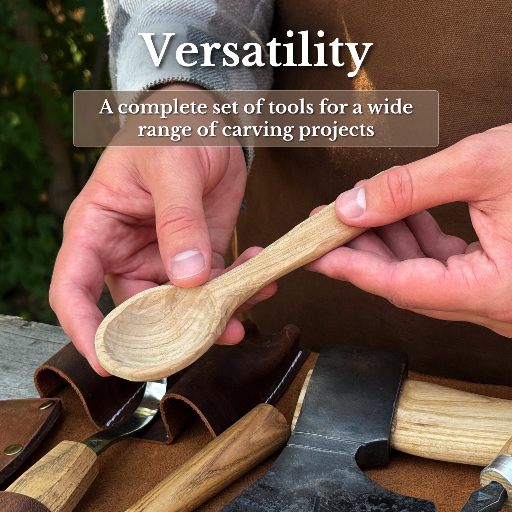4-Piece Spoon Carving Tool Set - 10