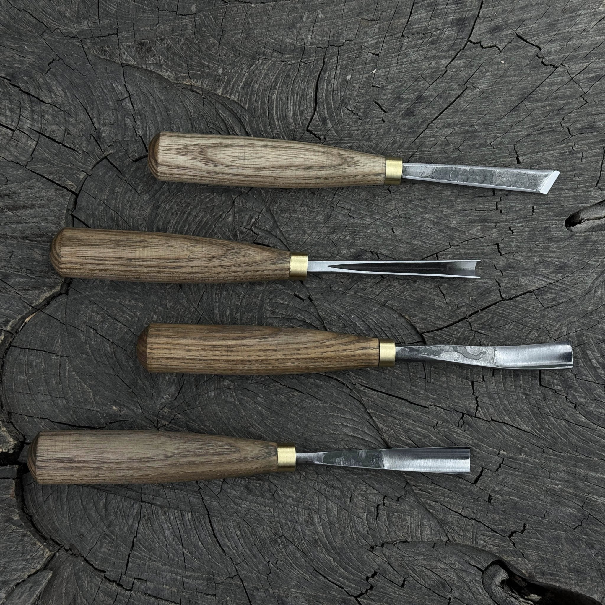 4 - Piece Wood Carving Chisel & Gouge Set - 1