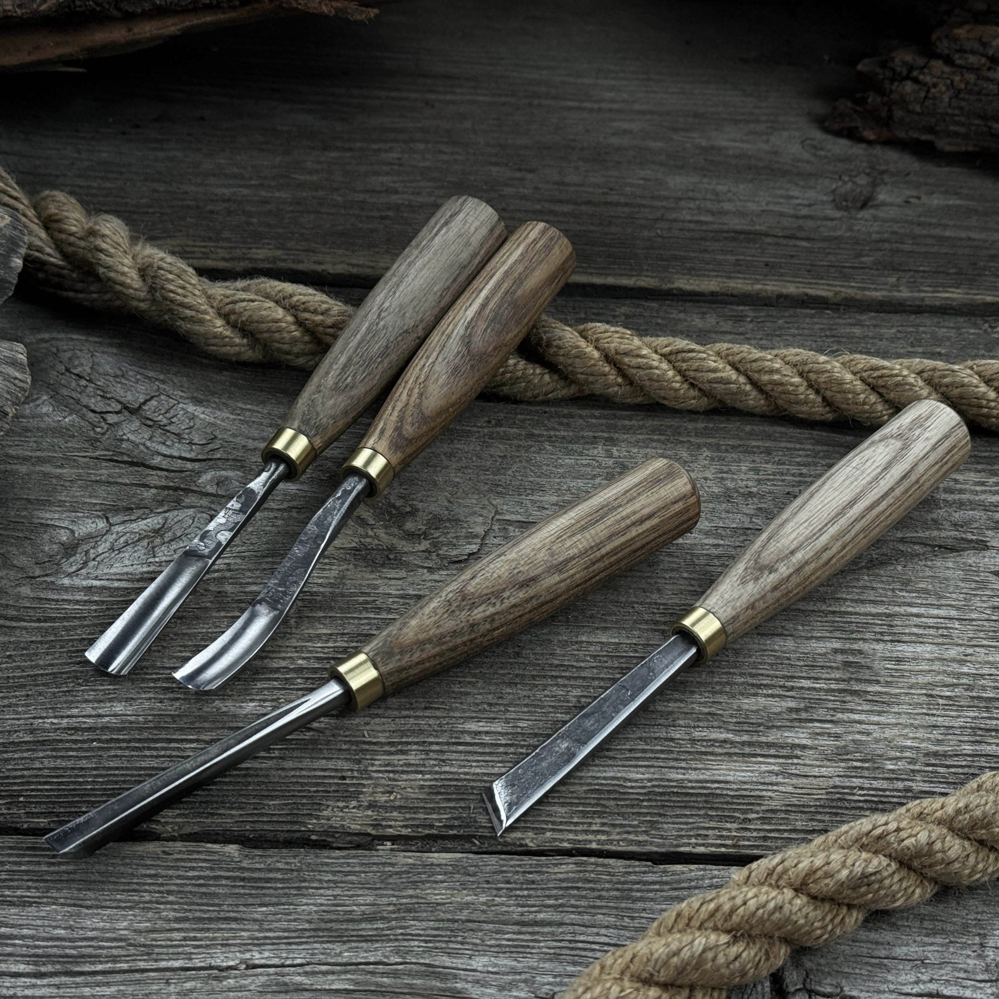 4 - Piece Wood Carving Chisel & Gouge Set - 1