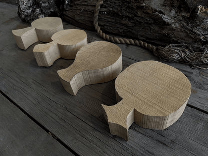 4 - Piece Wooden Kuksa Blank Set - 1