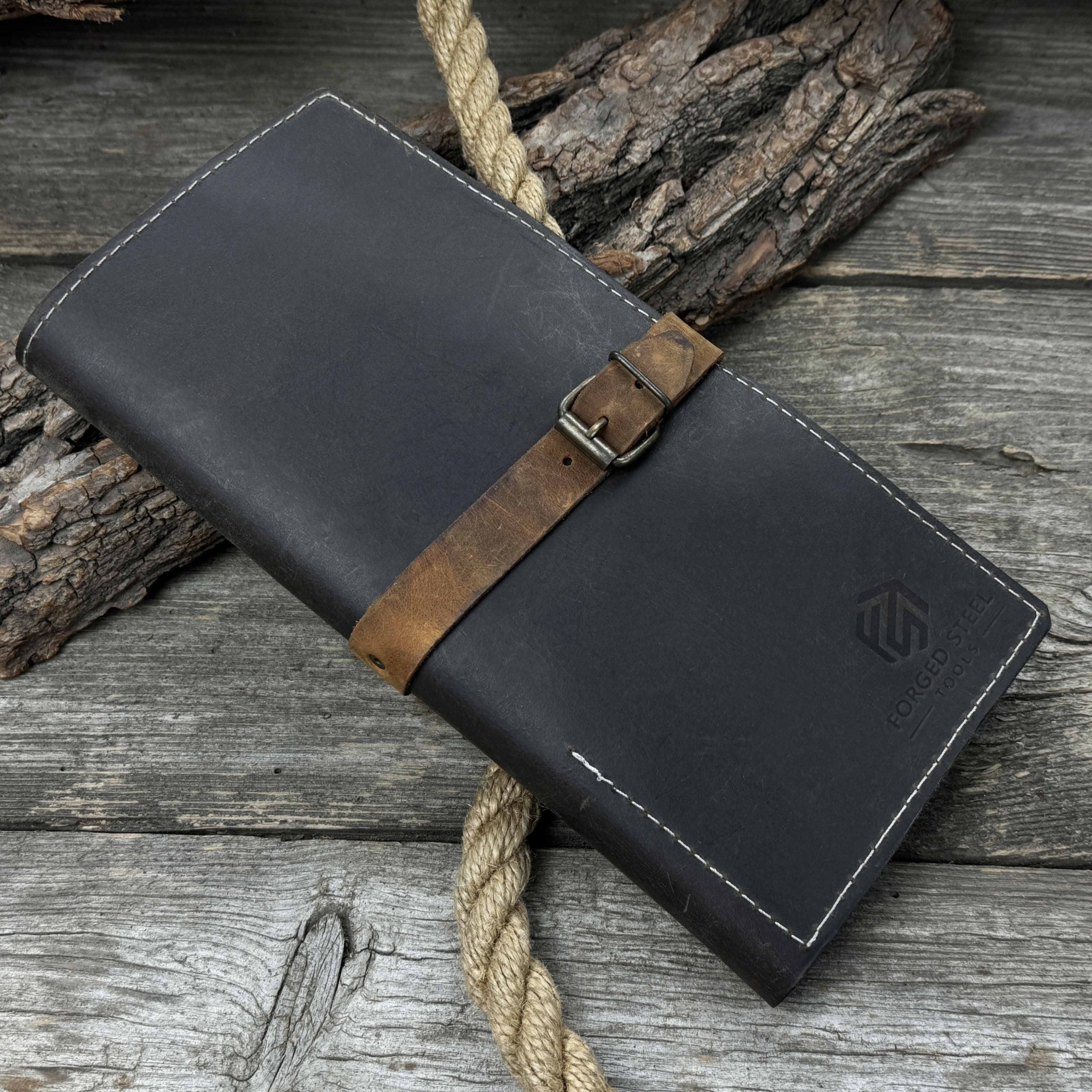 4 Pocket Leather Tool Roll for Carving Tools - 2