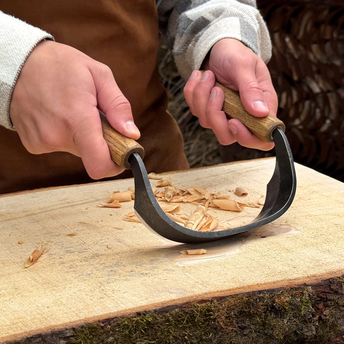 Half-Rounded Drawknife (Inshave), 15 cm / 5.9 in