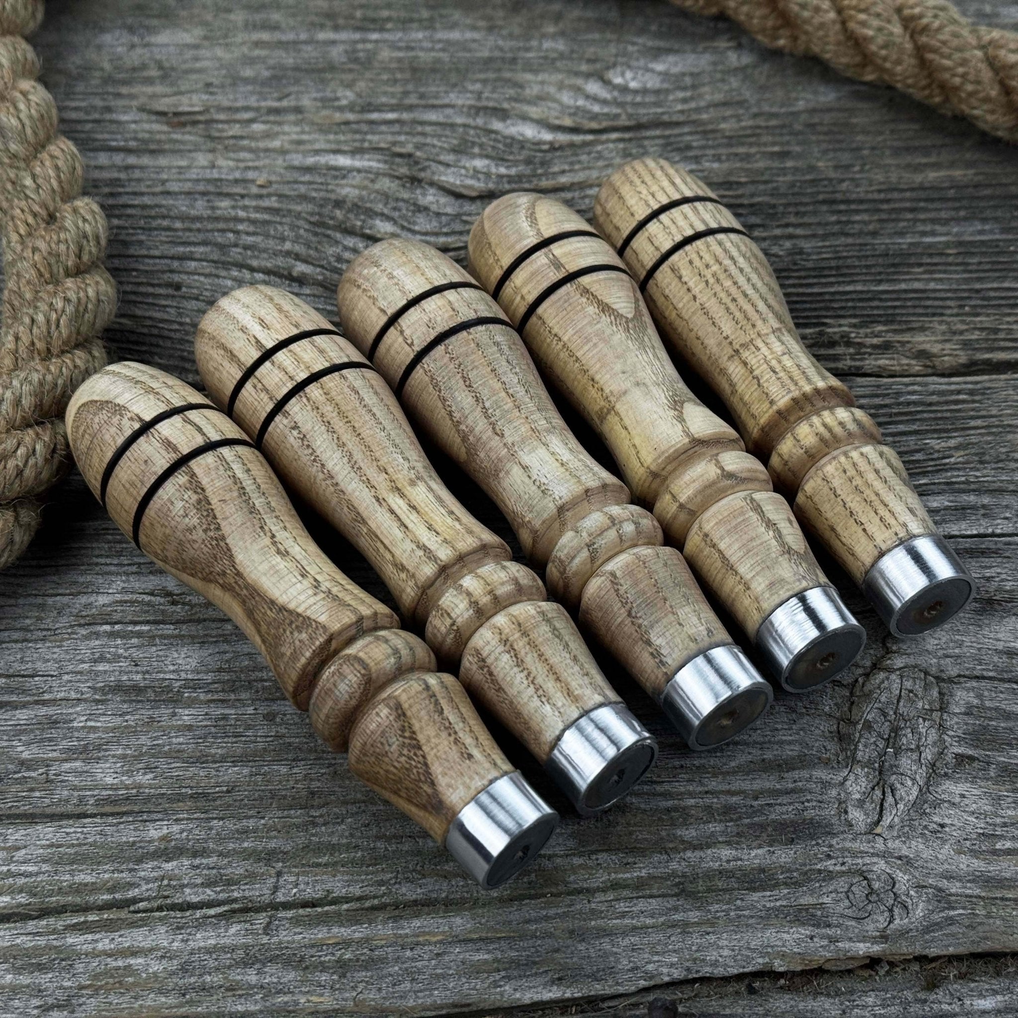 5 - Piece Ash Handle Set with Rings - 5