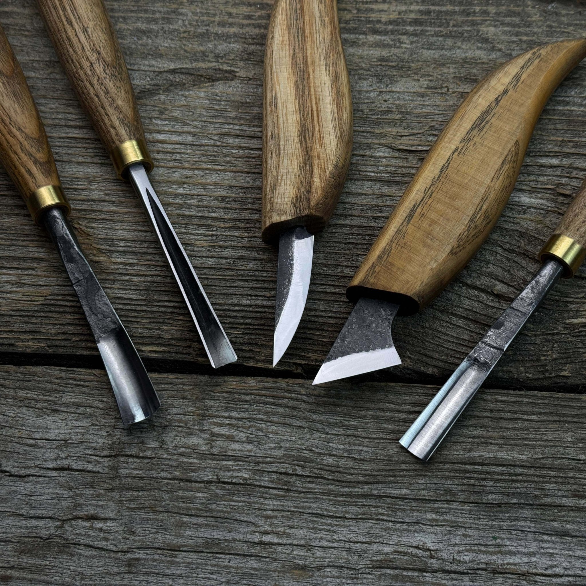 5 - Piece Detail Wood Carving Set - 8