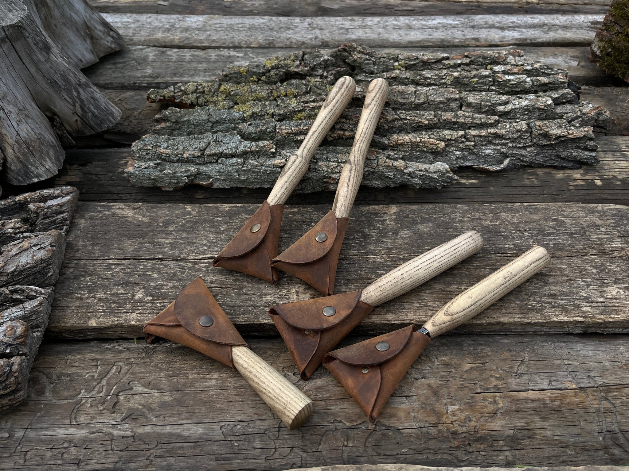 5 - Piece Hand - Forged Wood Carving Knife Set - 2