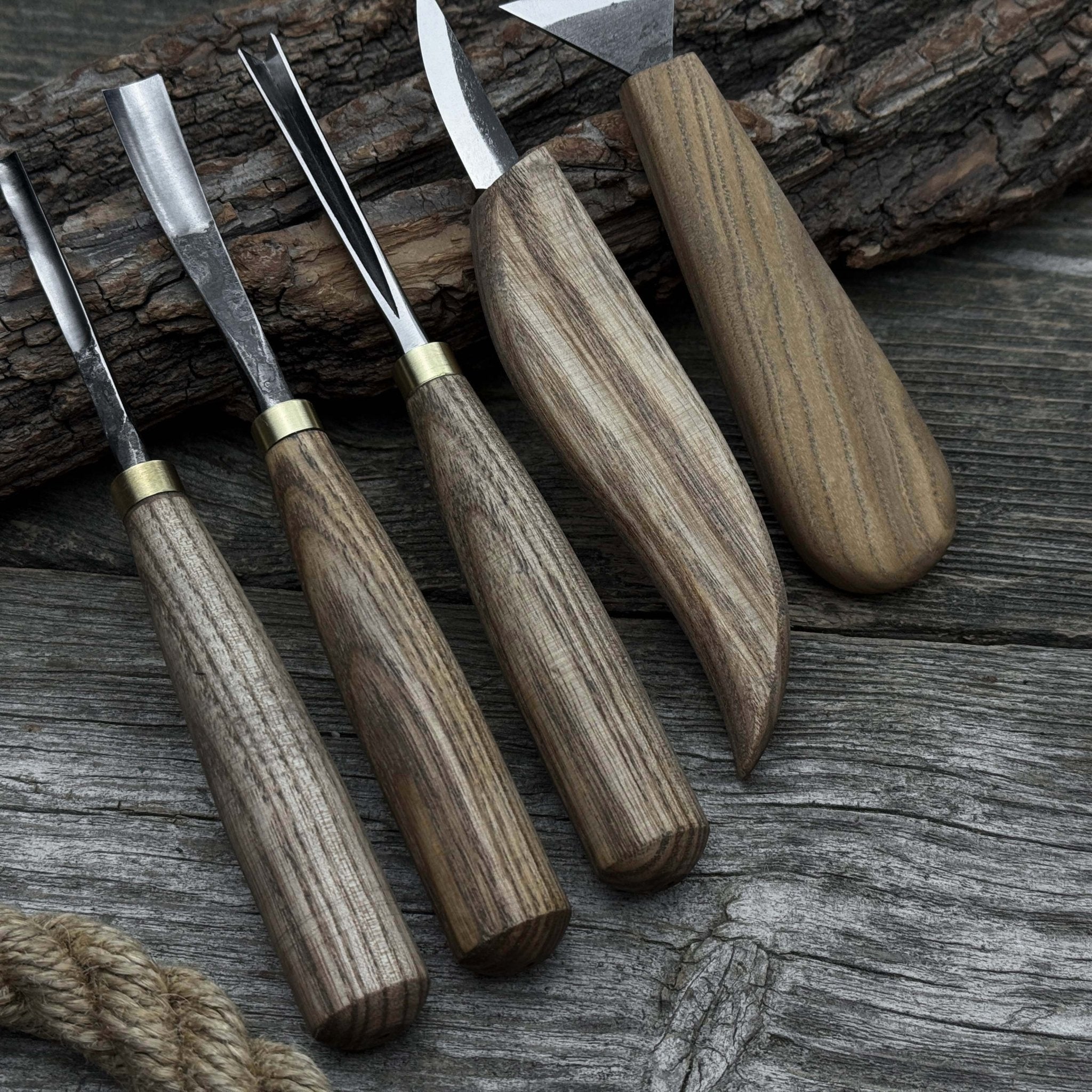 5 - Piece Wood Carving Tool Set – Carving Knives, Chisels & Gouges - 10