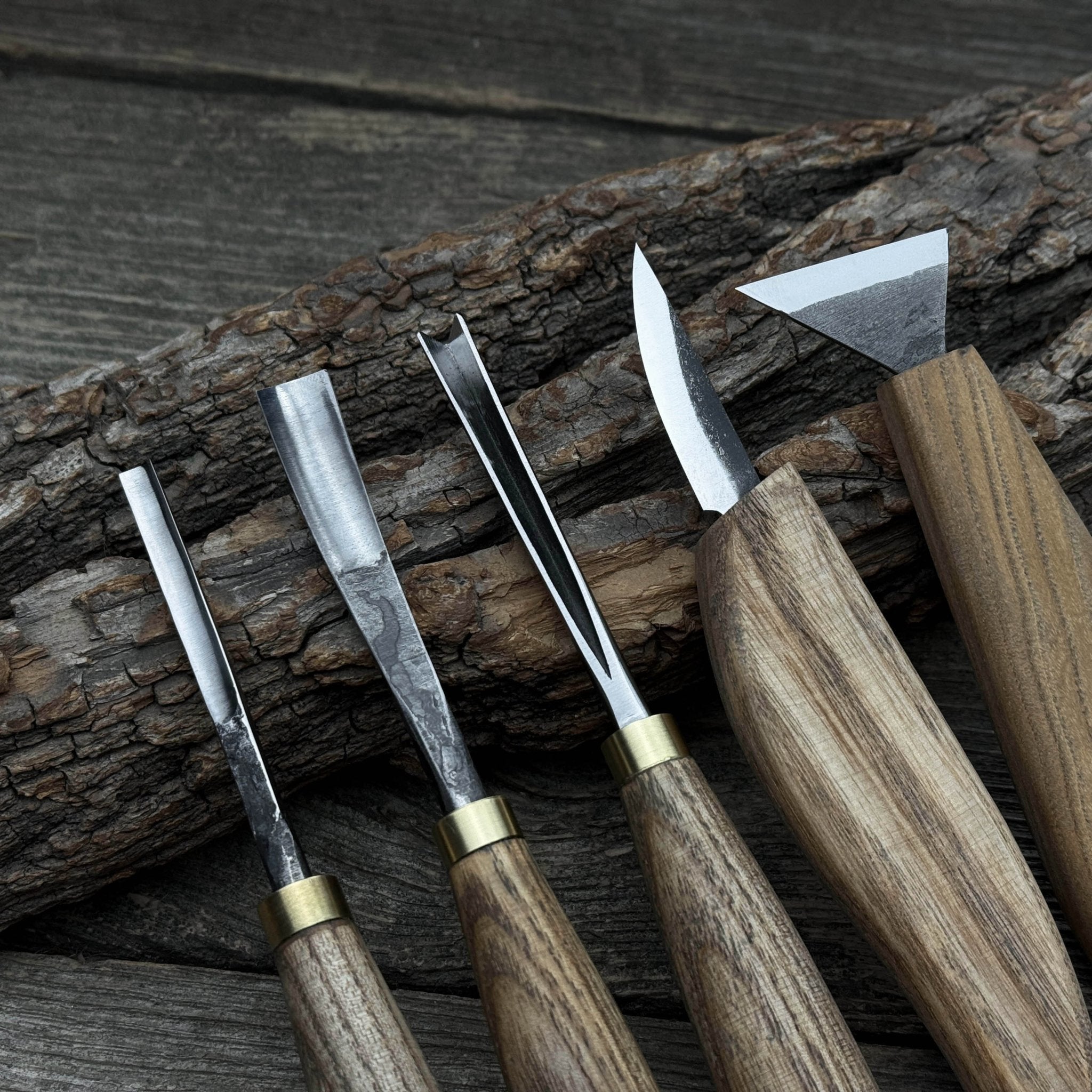 5 - Piece Wood Carving Tool Set – Carving Knives, Chisels & Gouges - 9