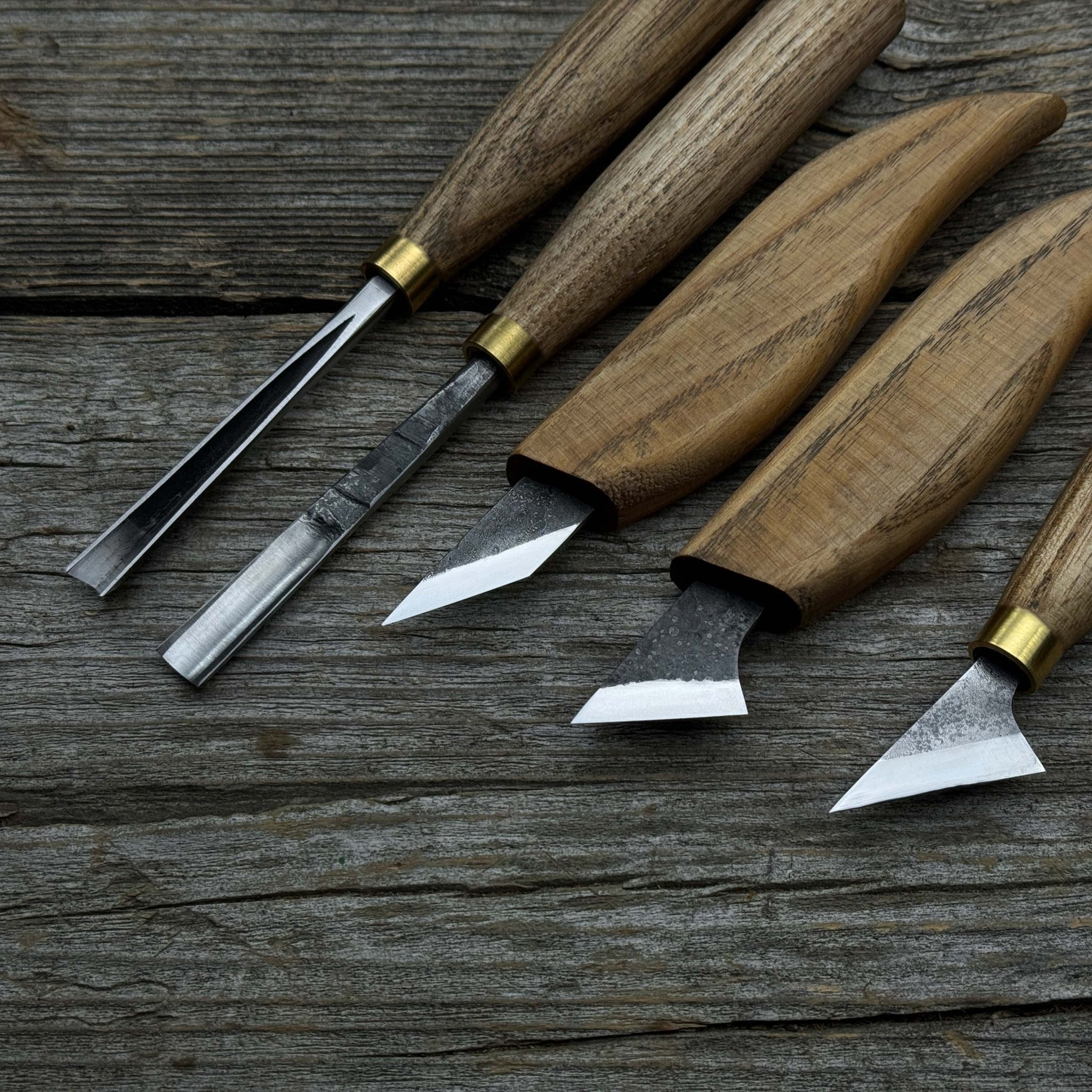 5 - Piece Wood Carving Tool Set with Sharpening Board - 8