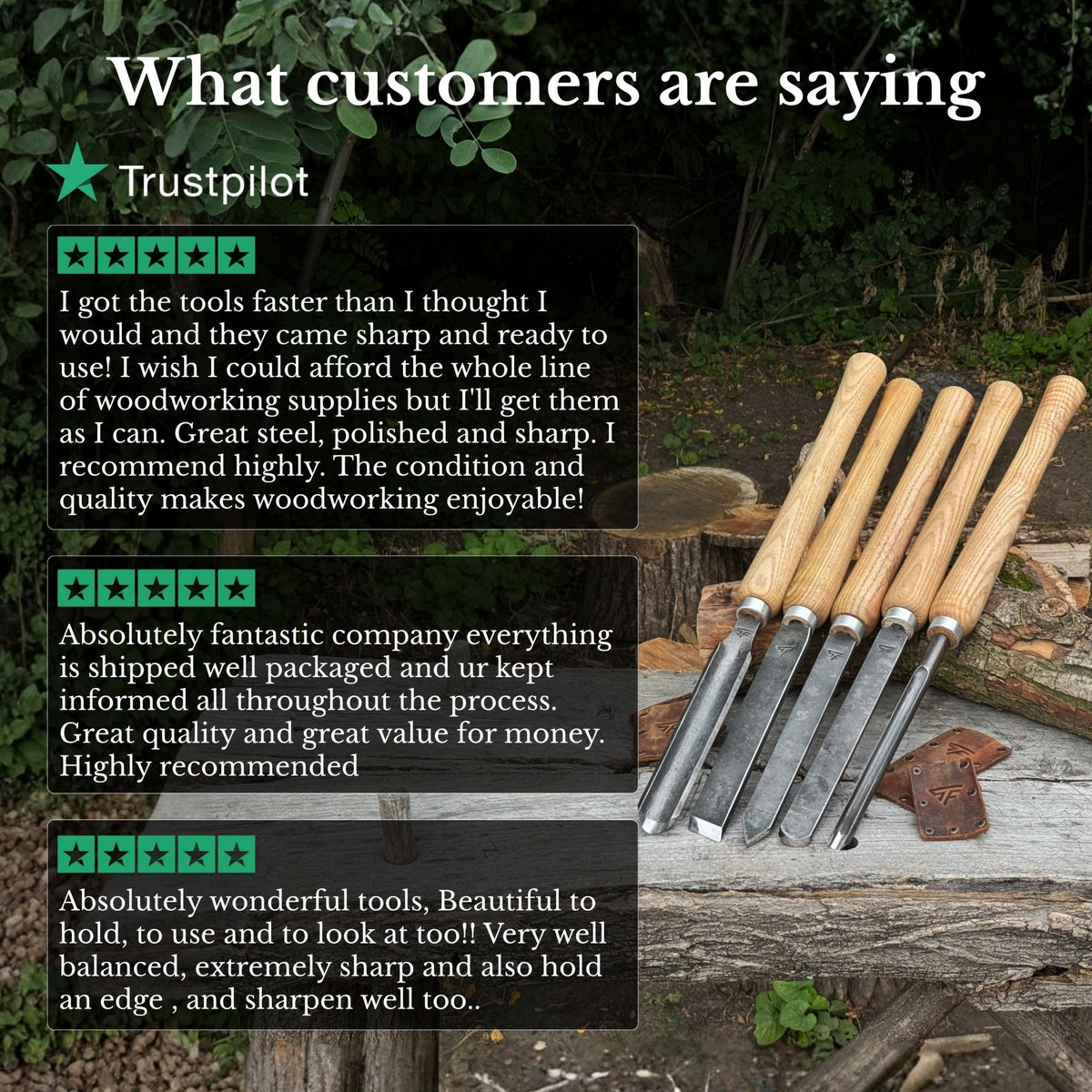 5-Piece Woodturning Tools Set - 11