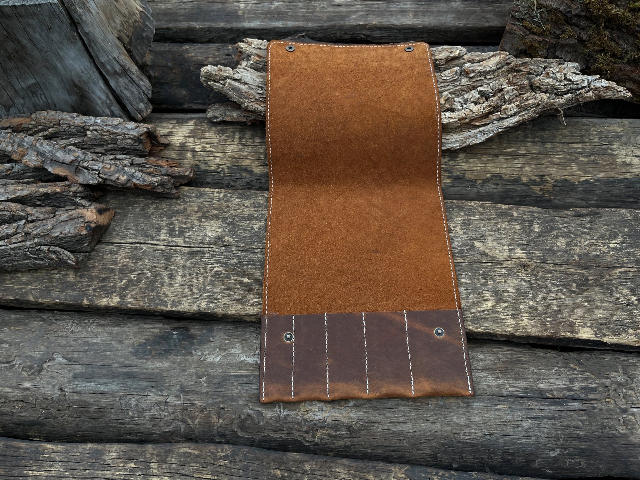 5 Pocket Leather Tool Case - 7