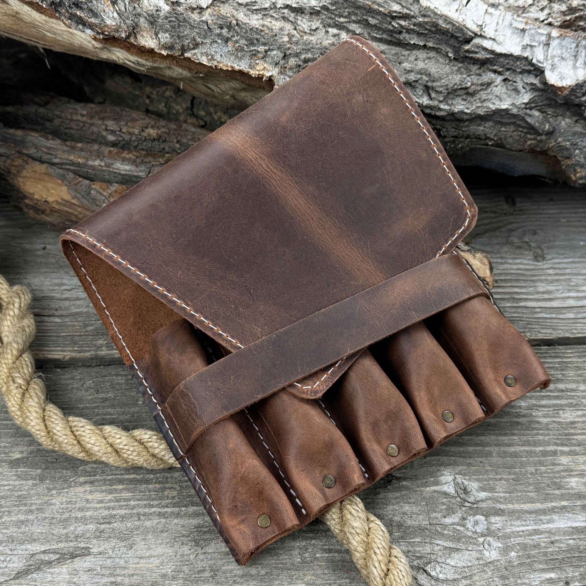 5 - Pocket Leather Tool Case - 1