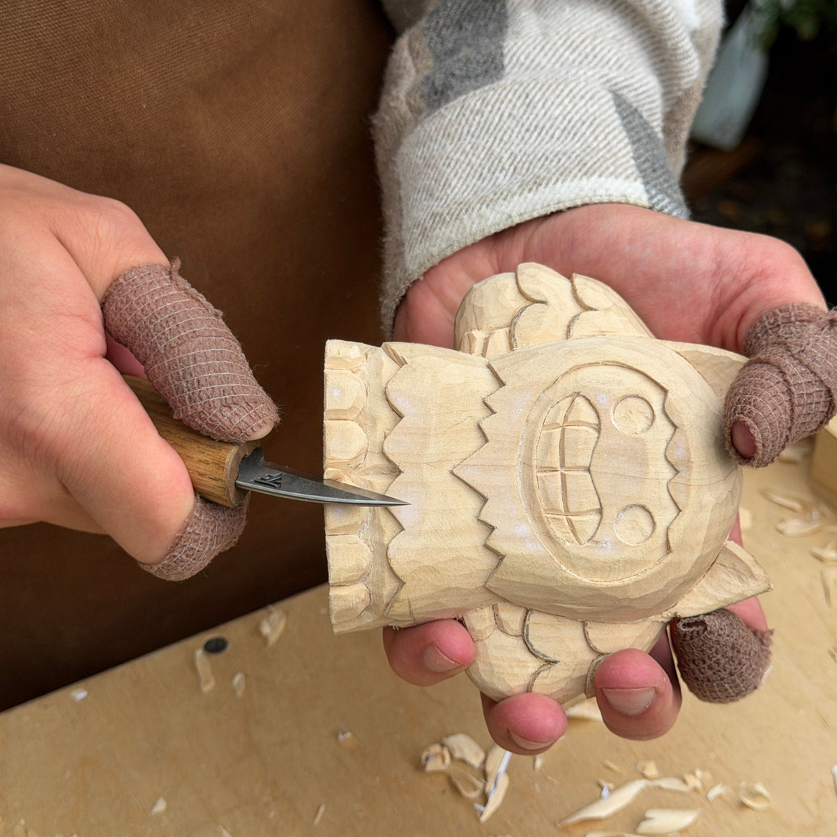 Smiley Monster — DIY Carving Kit for Beginners