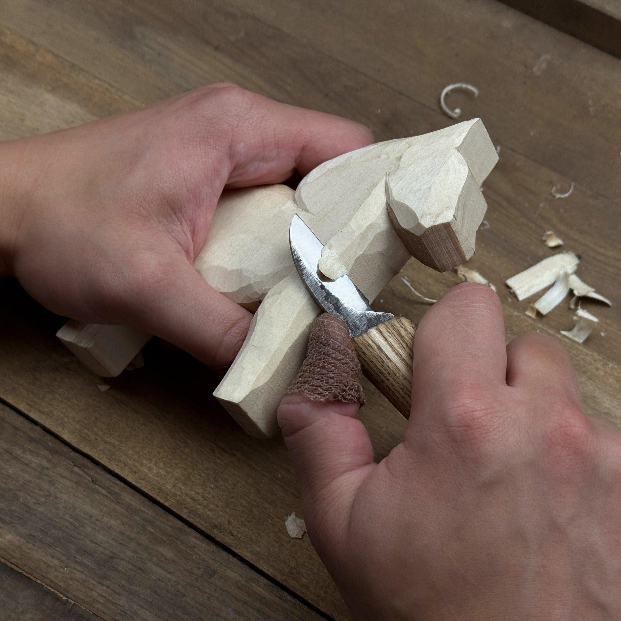 DIY-Holzschnitz- und Malset für Pferde