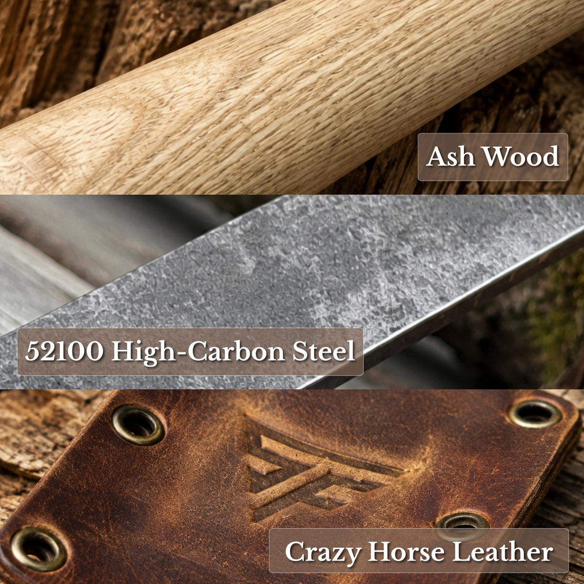 Hand-Forged Woodturning Skew Chisel with Leather Sheath