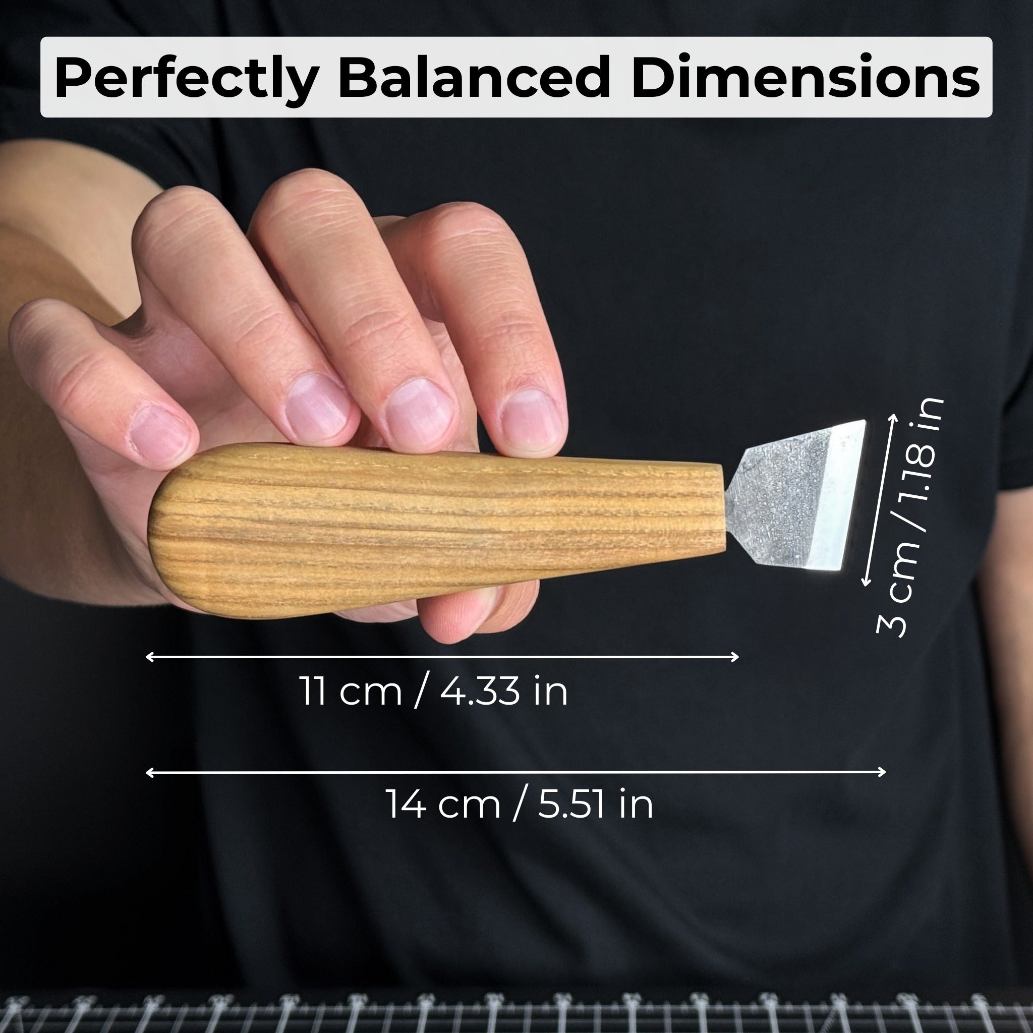Couteau à découper les copeaux, lame de 3 cm (1,2 pouces)
