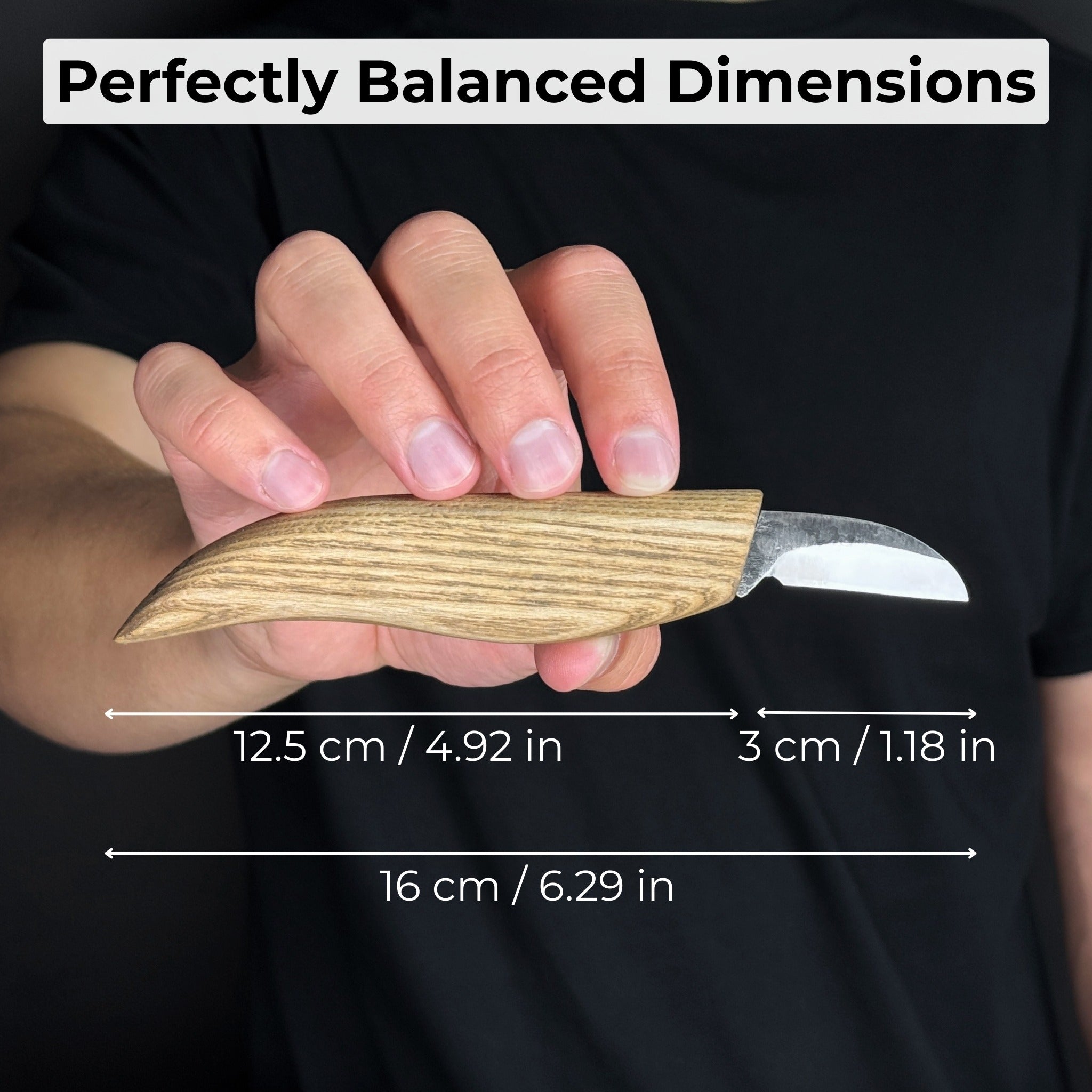 Couteau à découper les copeaux forgé à la main, lame 4 cm (1,6 pouces)