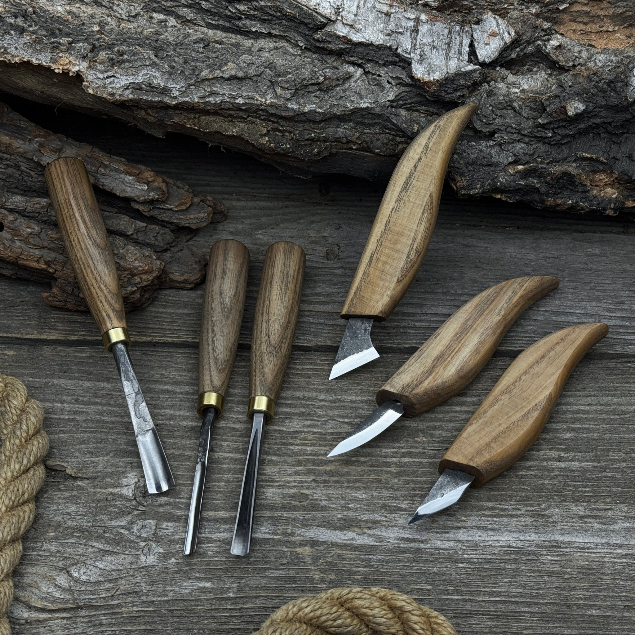 6 - Piece Carving Knife, Chisel & Gouge Set - 8