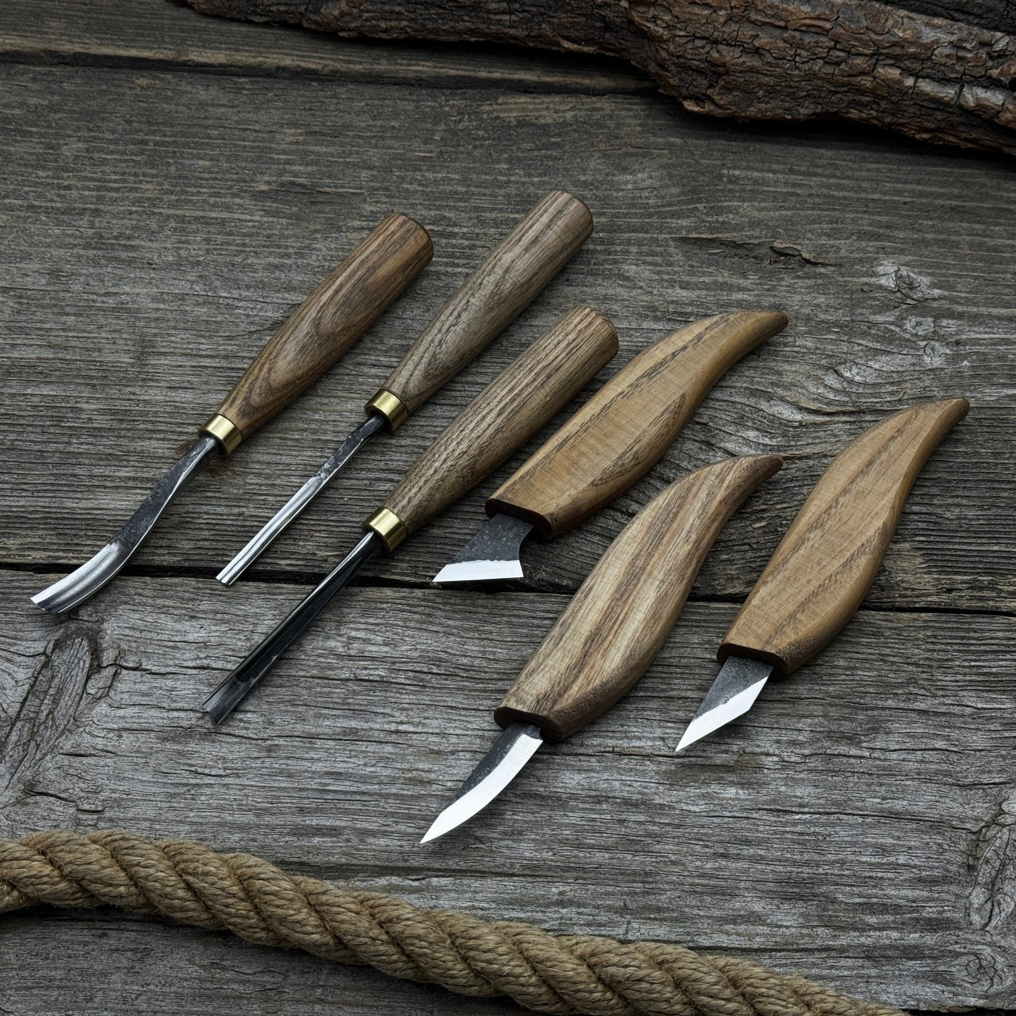 6 - Piece Carving Knife, Chisel & Gouge Set - 7