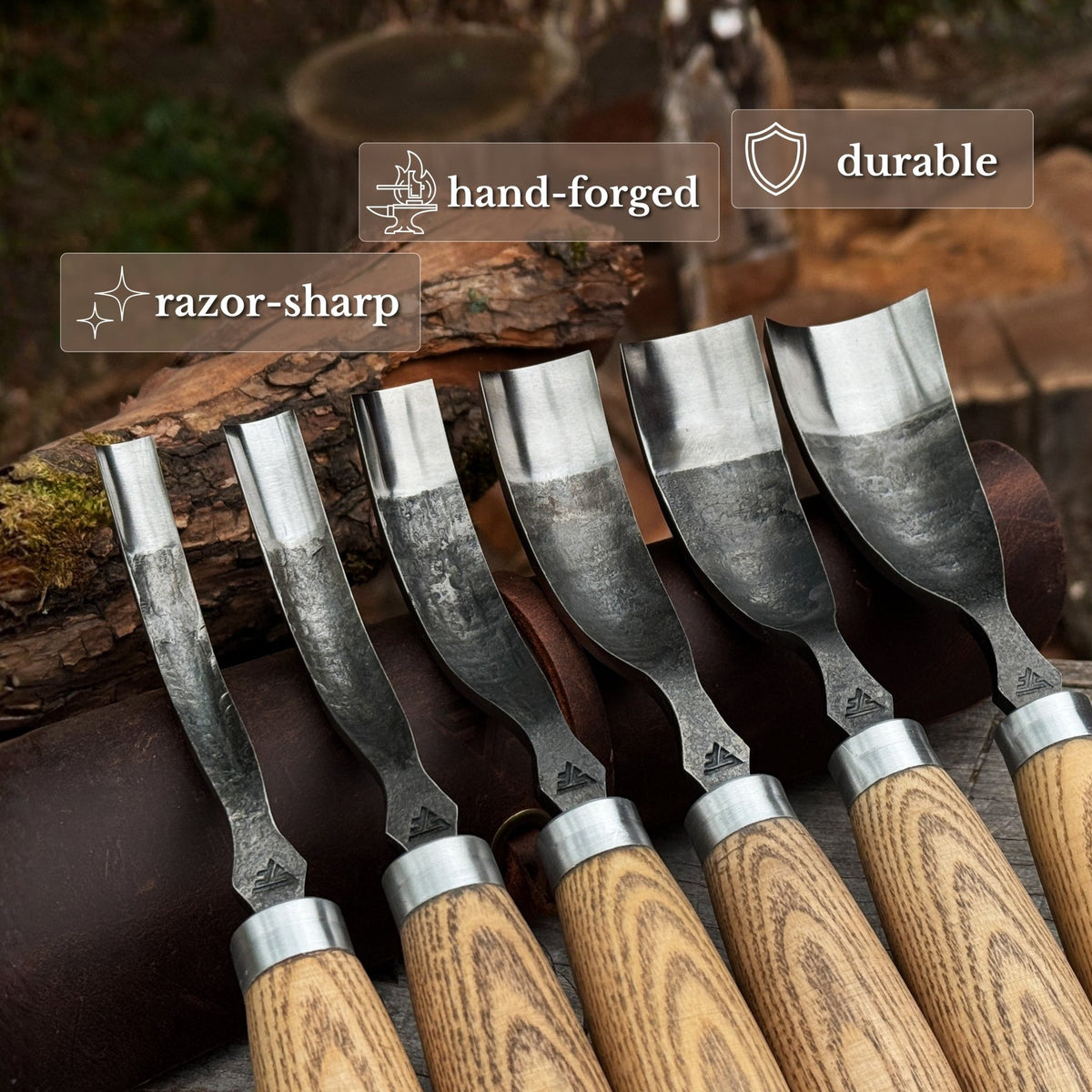 6-Piece Long Bent Gouge Set - 2