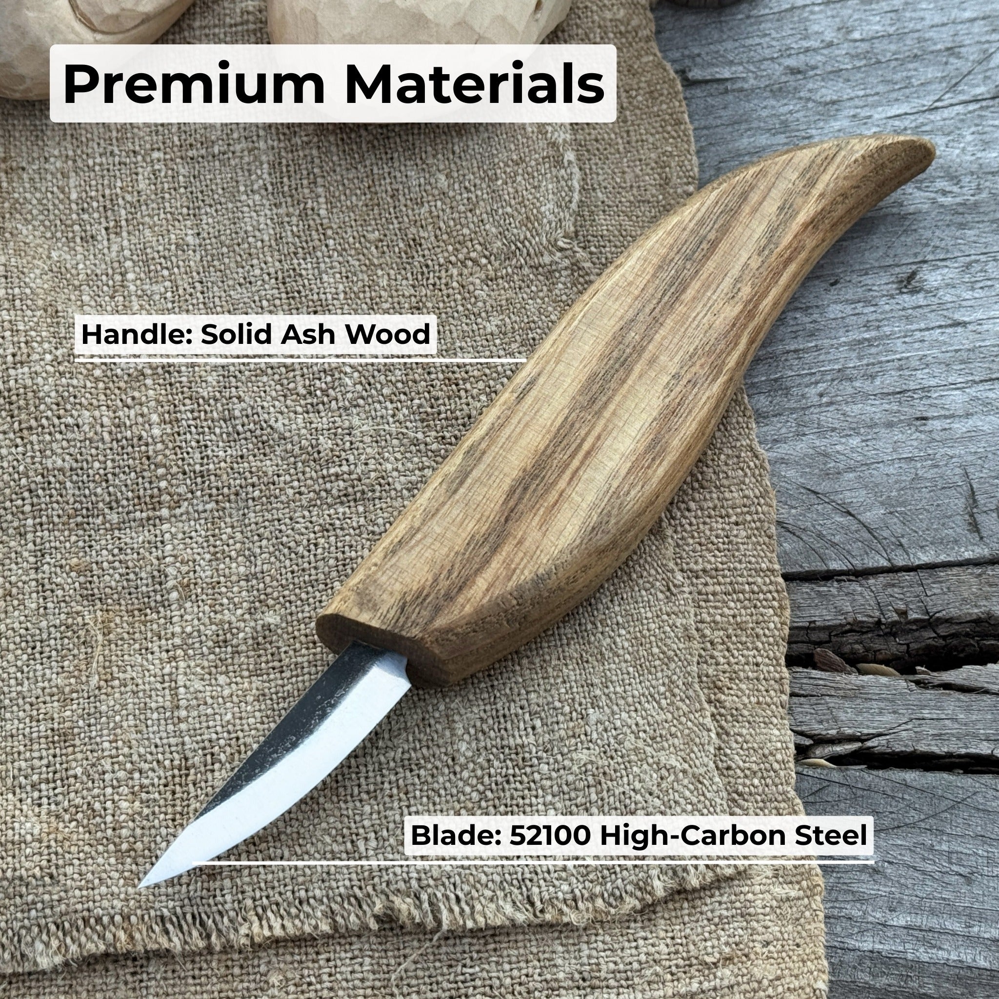Couteau à découper les copeaux forgé à la main, lame 4 cm (1,6 pouces)