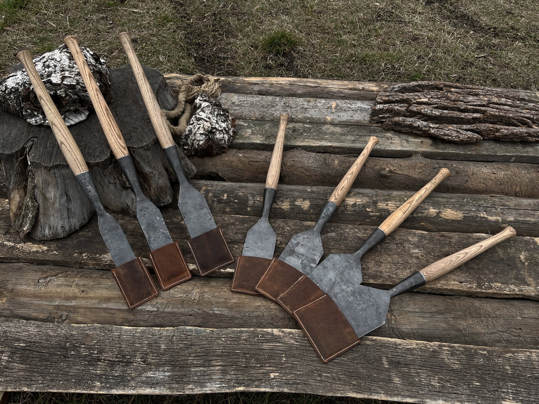 7 - Piece Long Timber Framing Chisel Set - 2