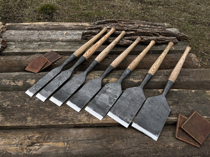 7 - Piece Hand - Forged Long Timber Framing Chisel Set - 1