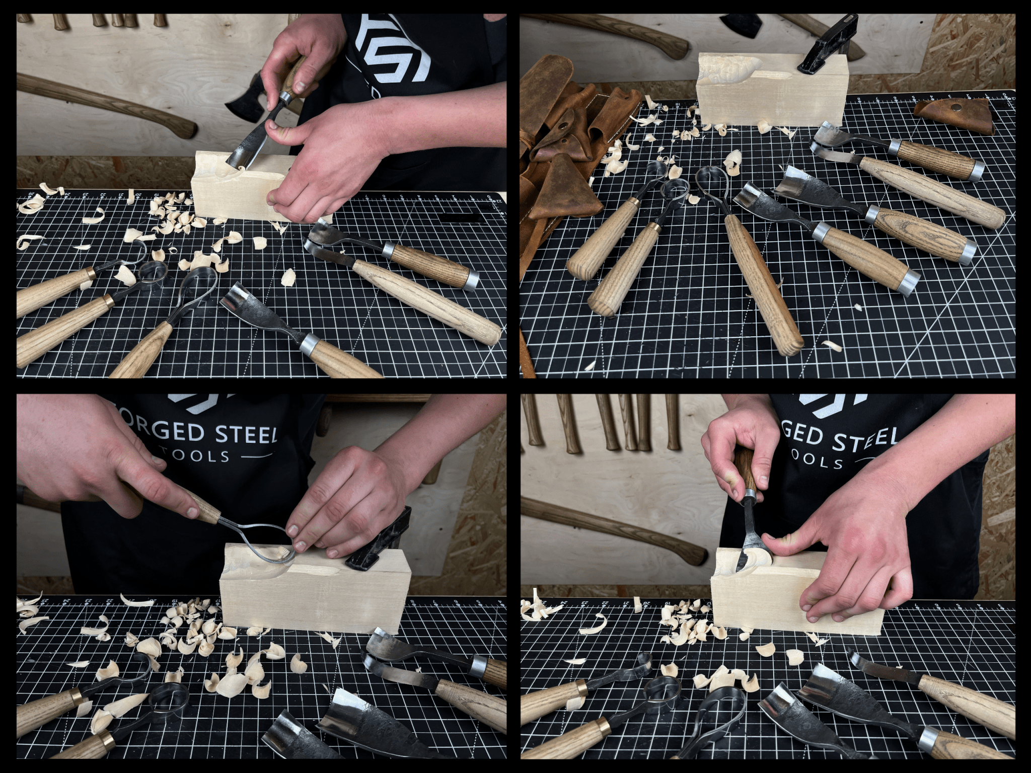7 - Piece Spoon/Bowl Carving Tool Set - 5