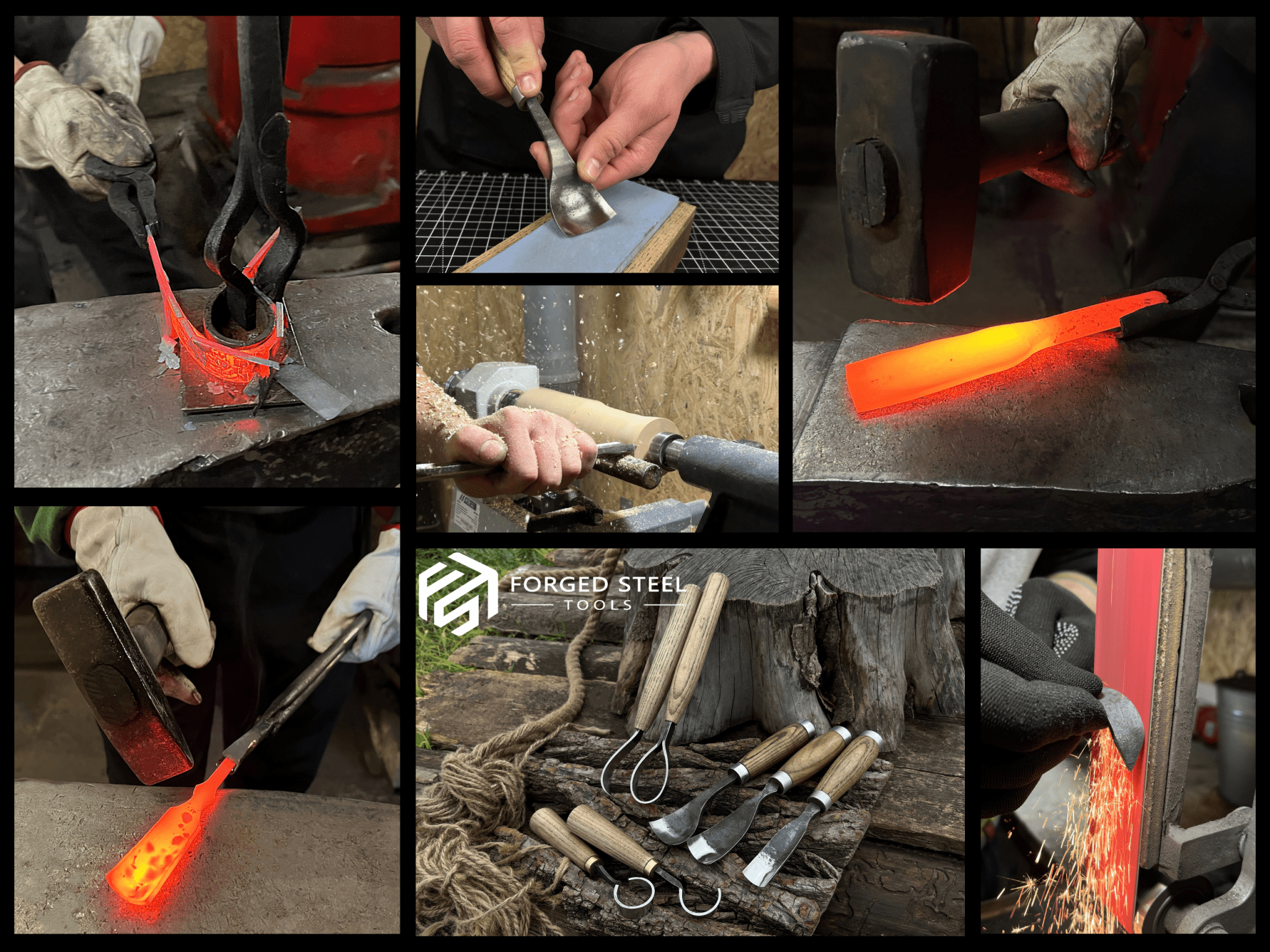 7 - Piece Spoon/Bowl Carving Tool Set - 6