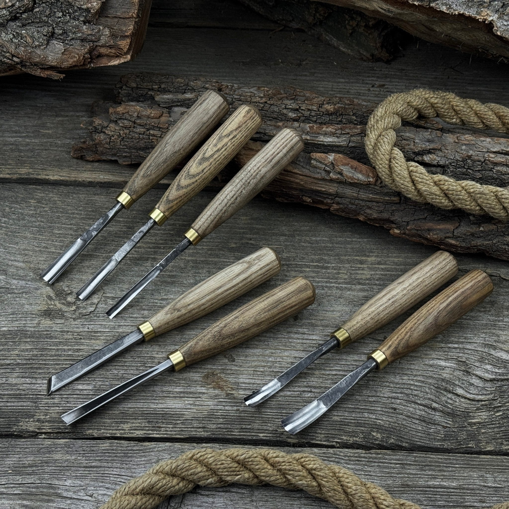 7 - Piece Wood Carving Chisel & Gouge Set - 6