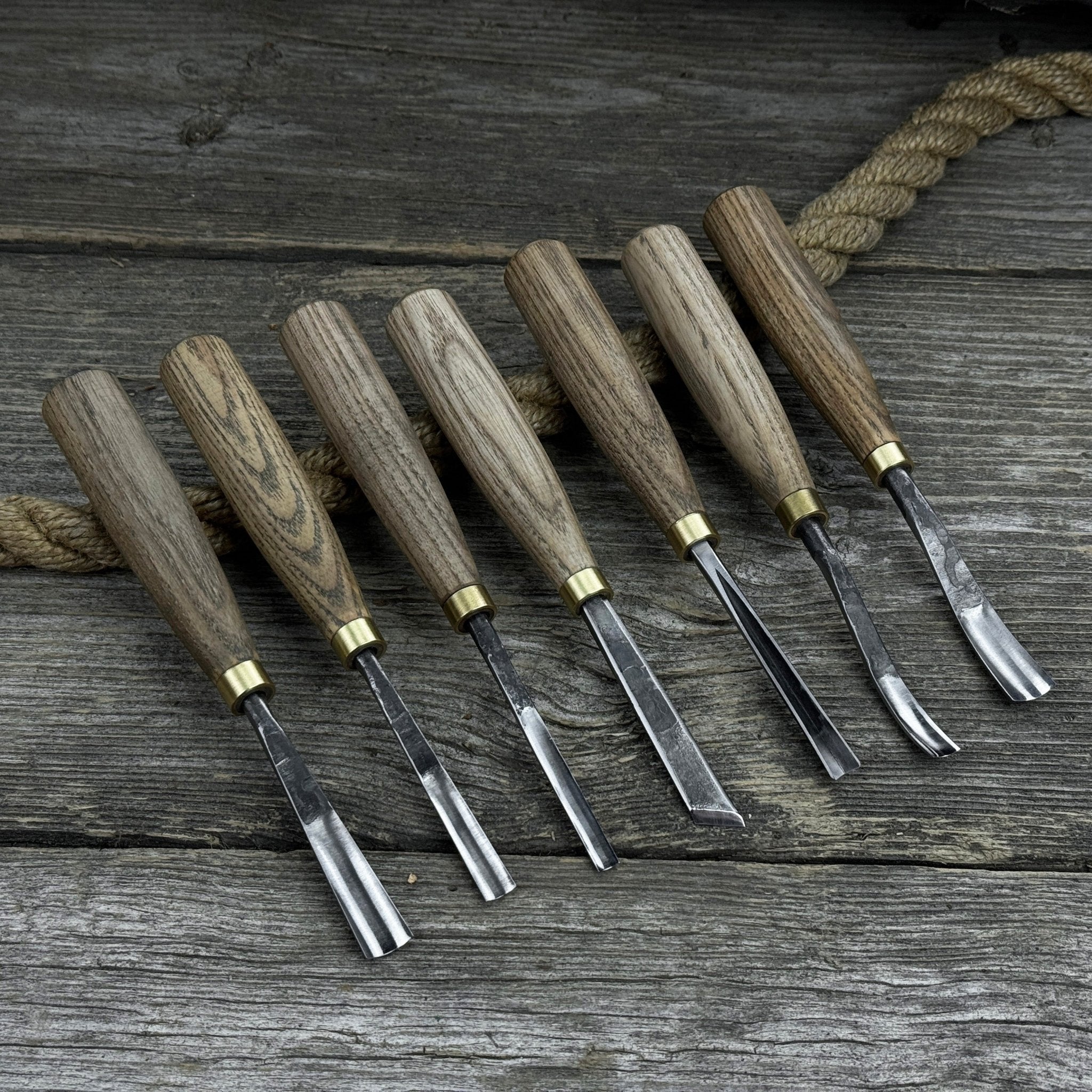 7 - Piece Wood Carving Chisel & Gouge Set - 1