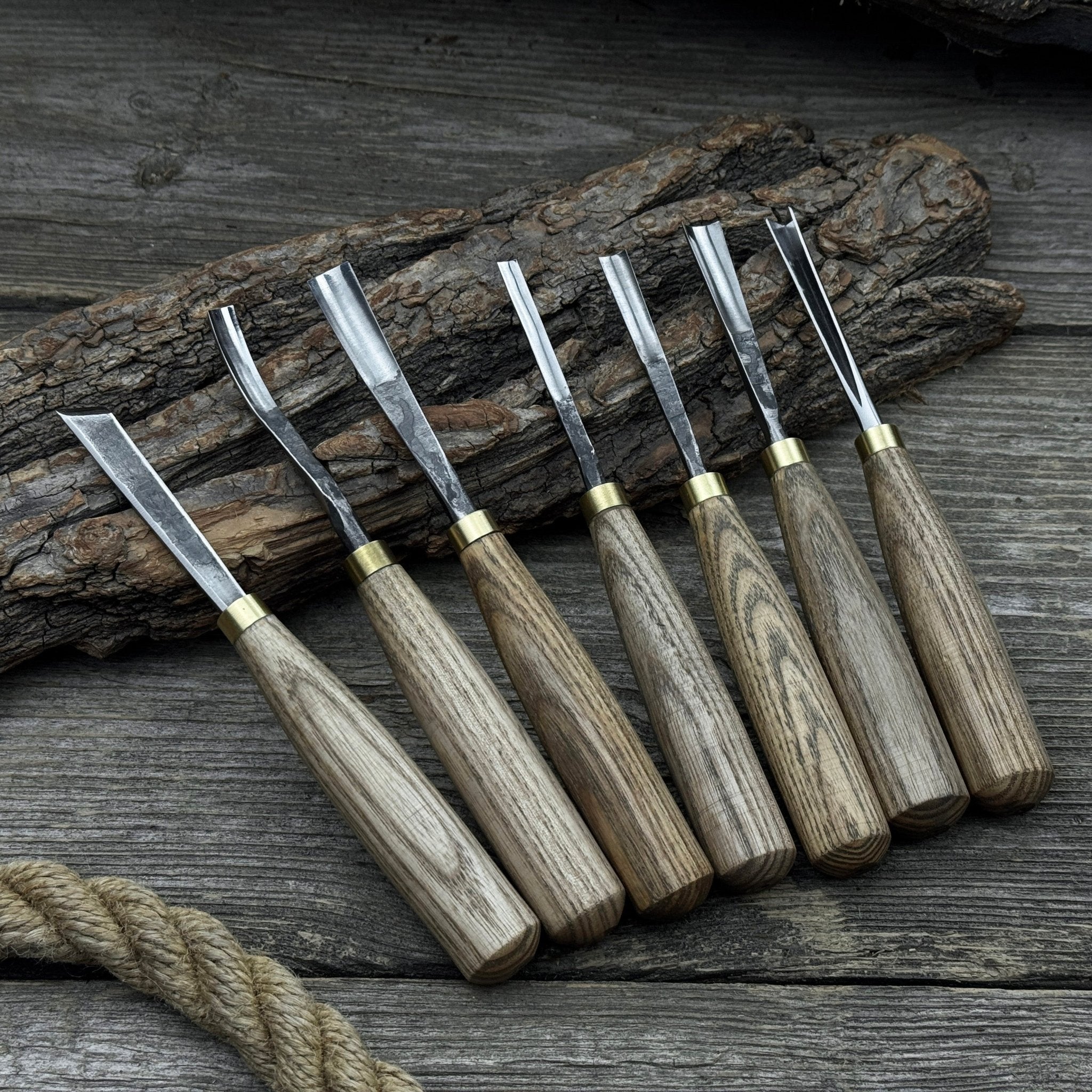 7 - Piece Wood Carving Chisel & Gouge Set - 9