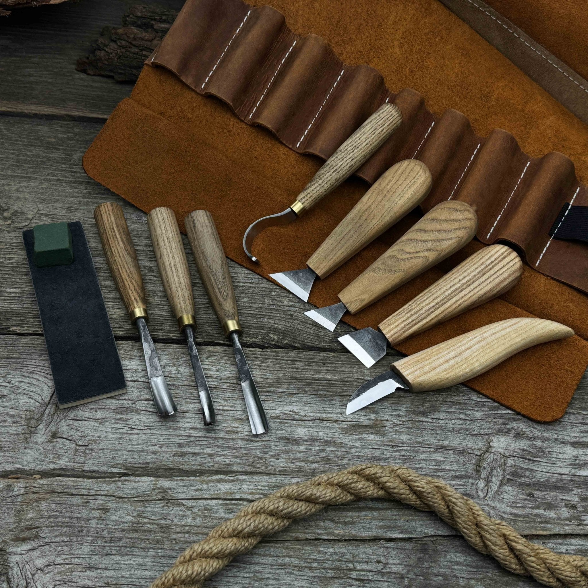 8 - Piece Spoon Carving Tool Set with Sharpening Board - 2
