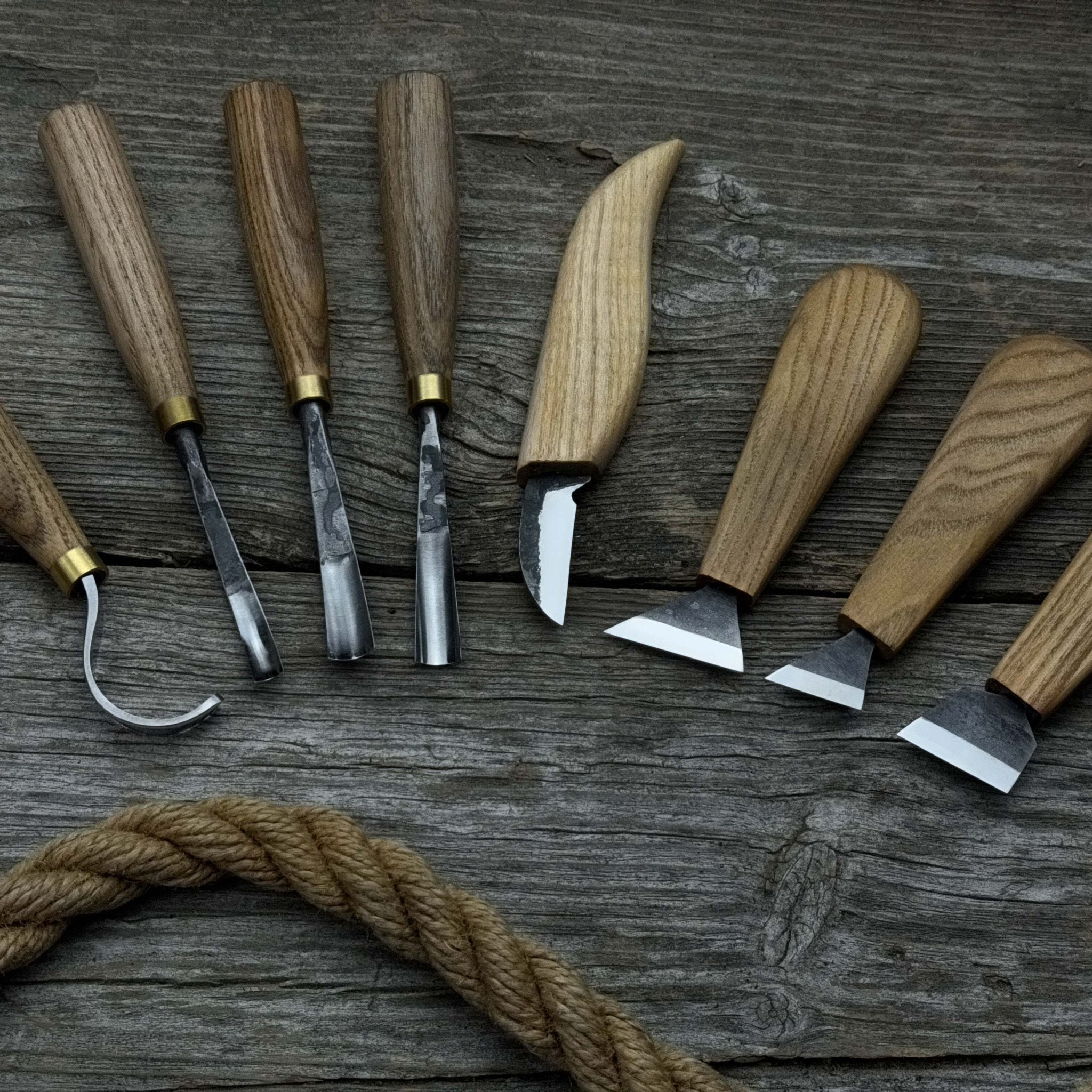 8 - Piece Spoon Carving Tool Set with Sharpening Board - 6