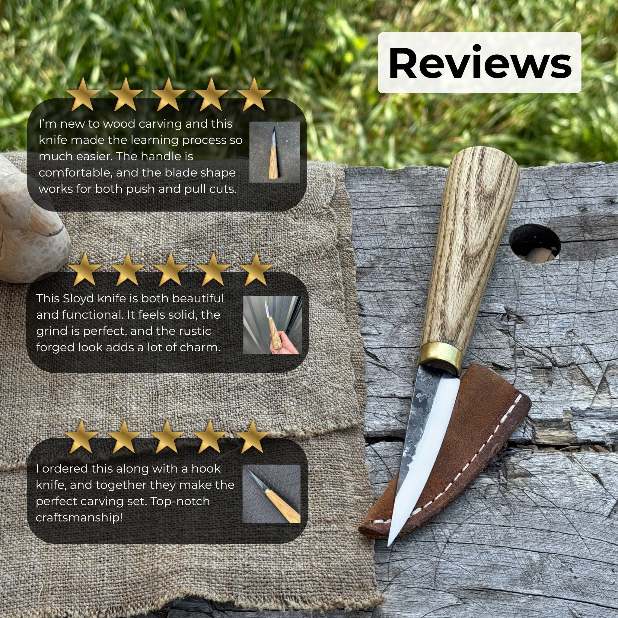 Whittling Sloyd Knife, 7.5 cm (2.95 inches)