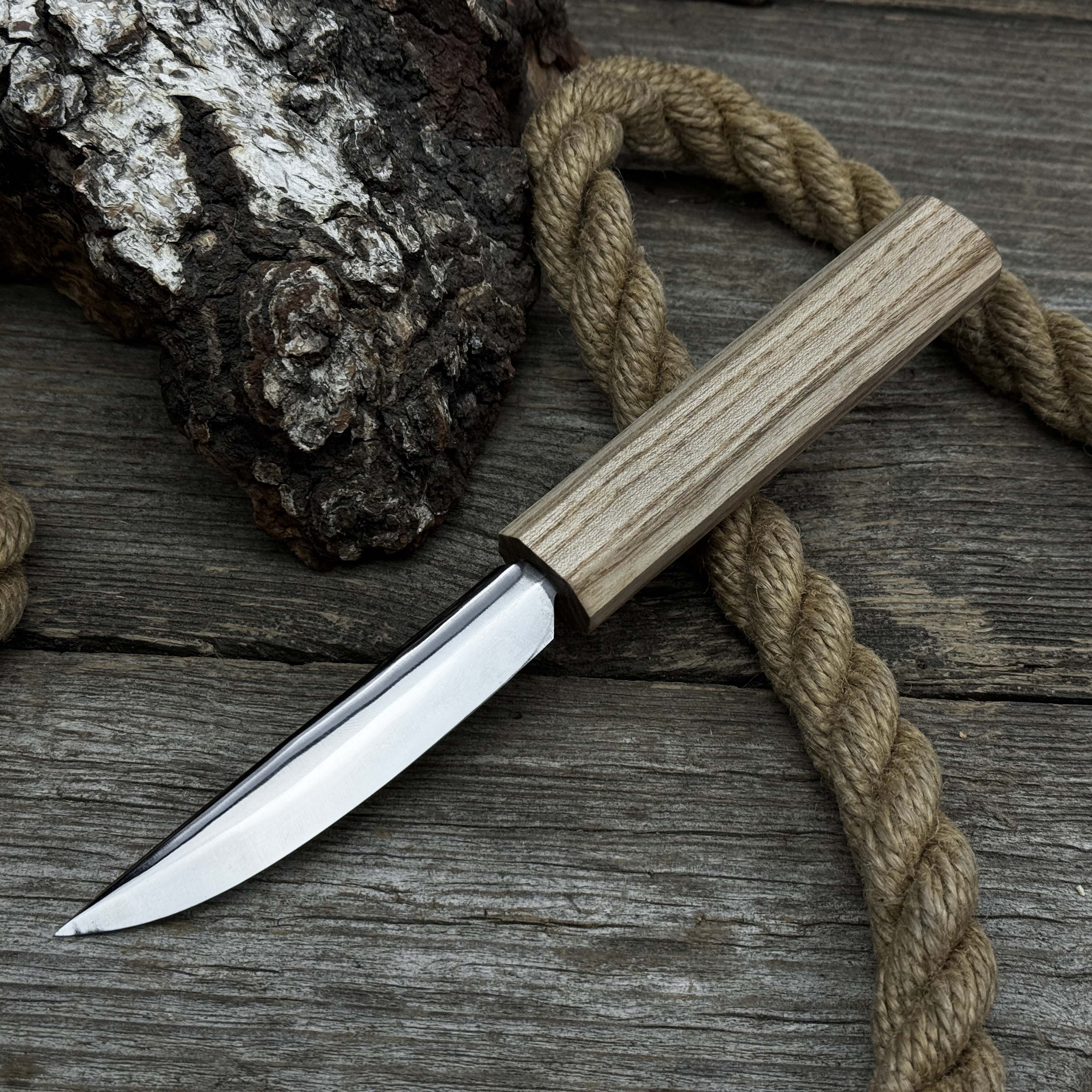 Couteau Bushcraft forgé à la main, 10 cm (3,9 pouces)