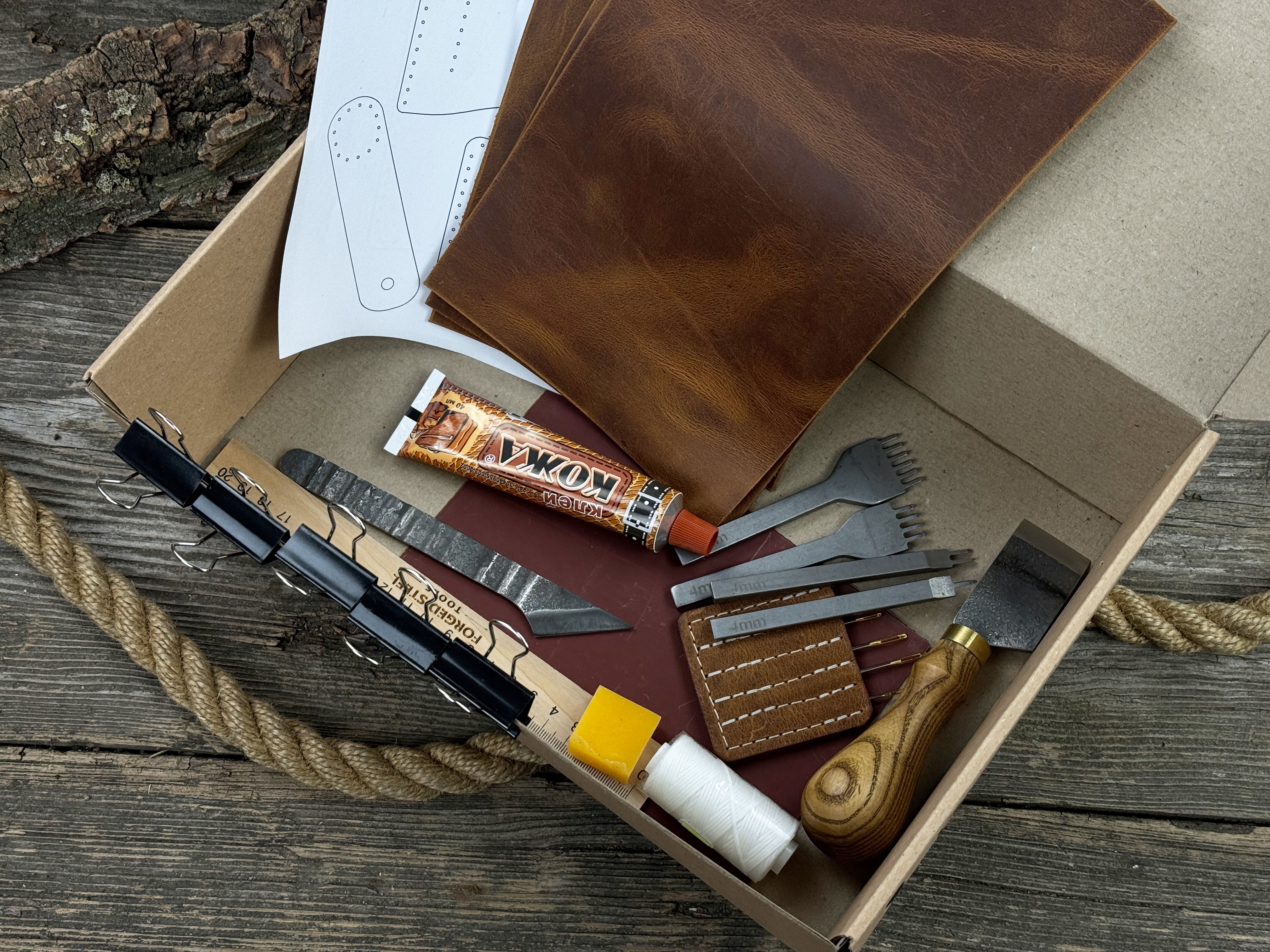 Leather Wallet Making Tool Kit