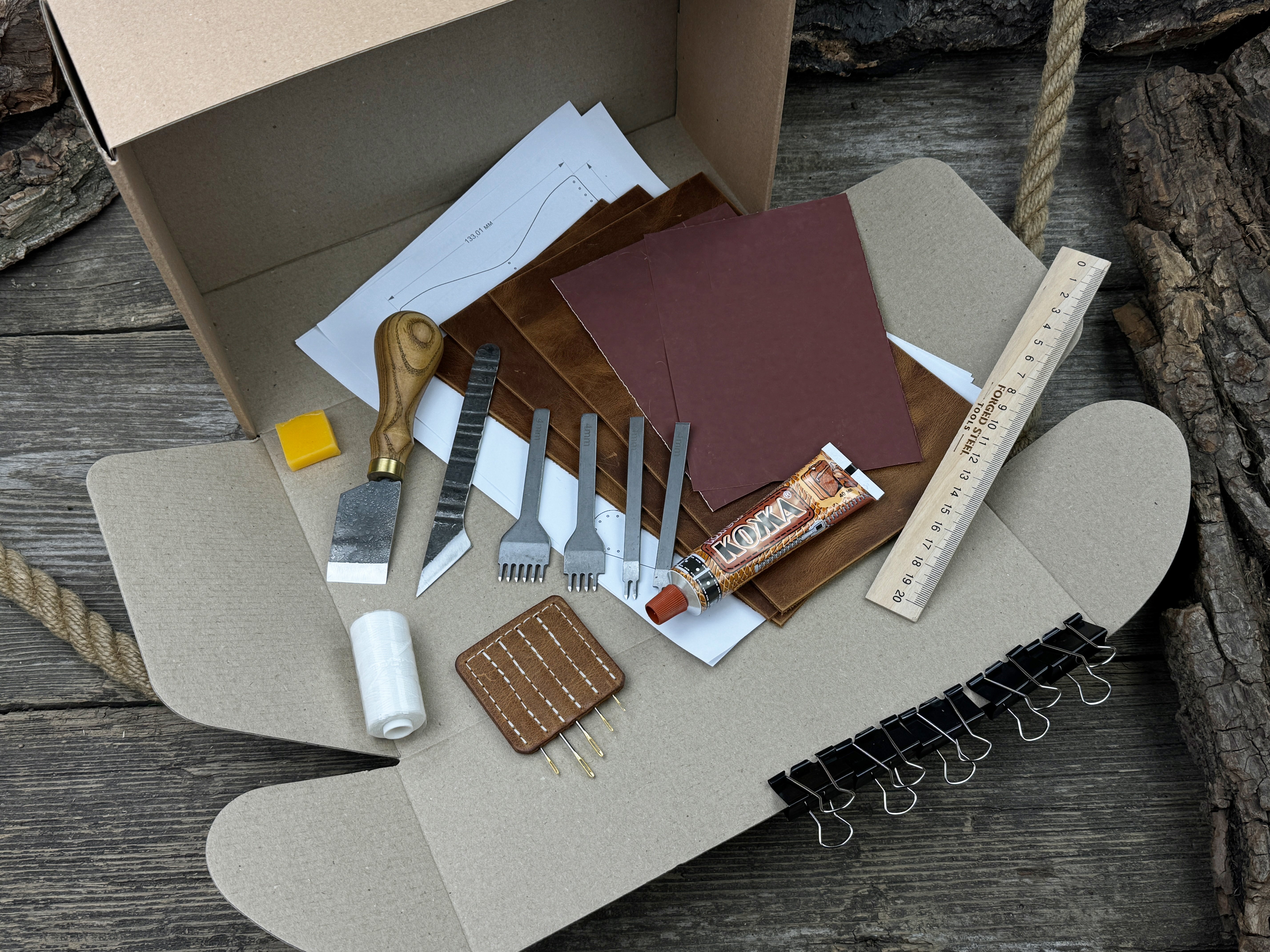 Leather Wallet Making Tool Kit