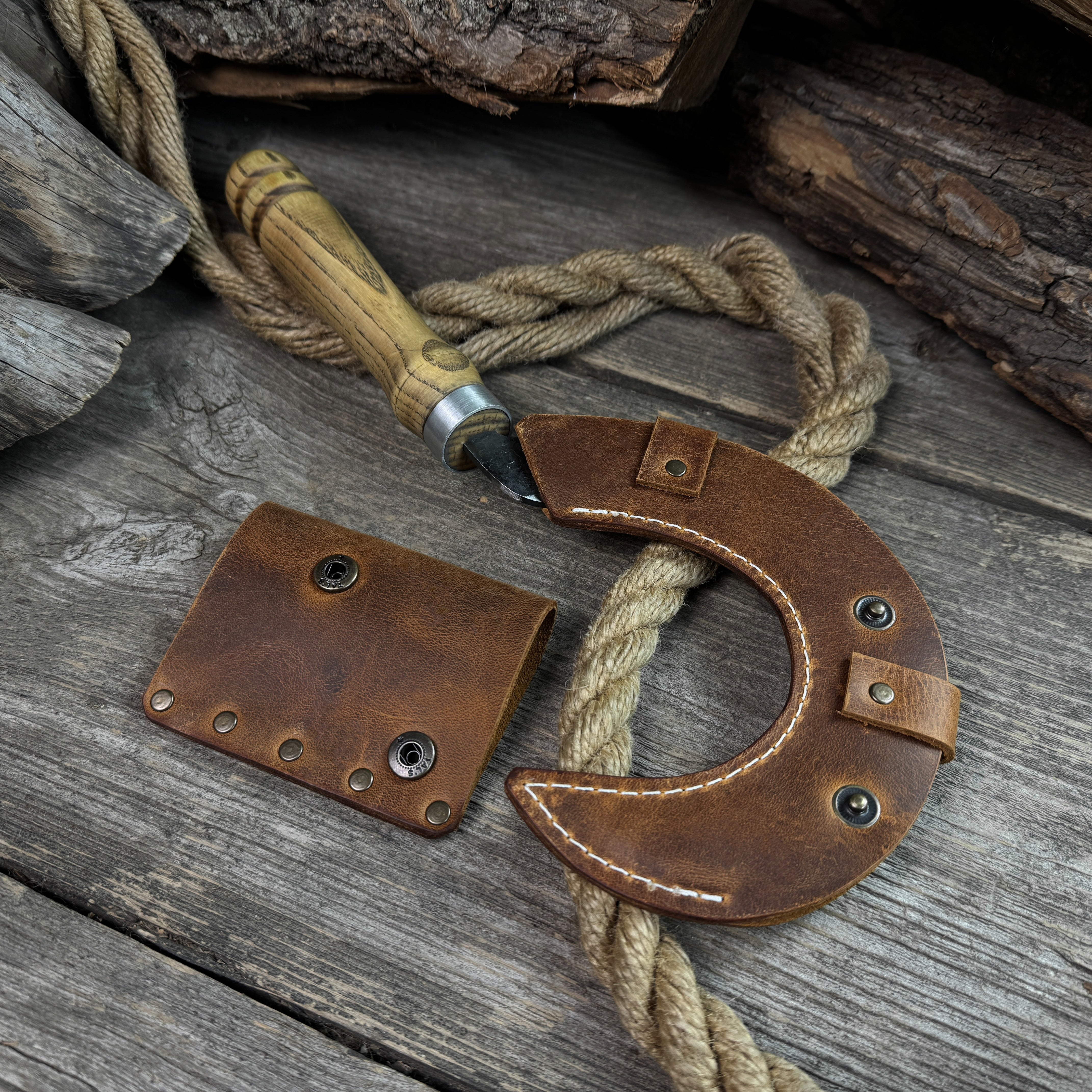 Handgeschmiedete kleine Sichel, ⌀9 cm (3,54 Zoll)